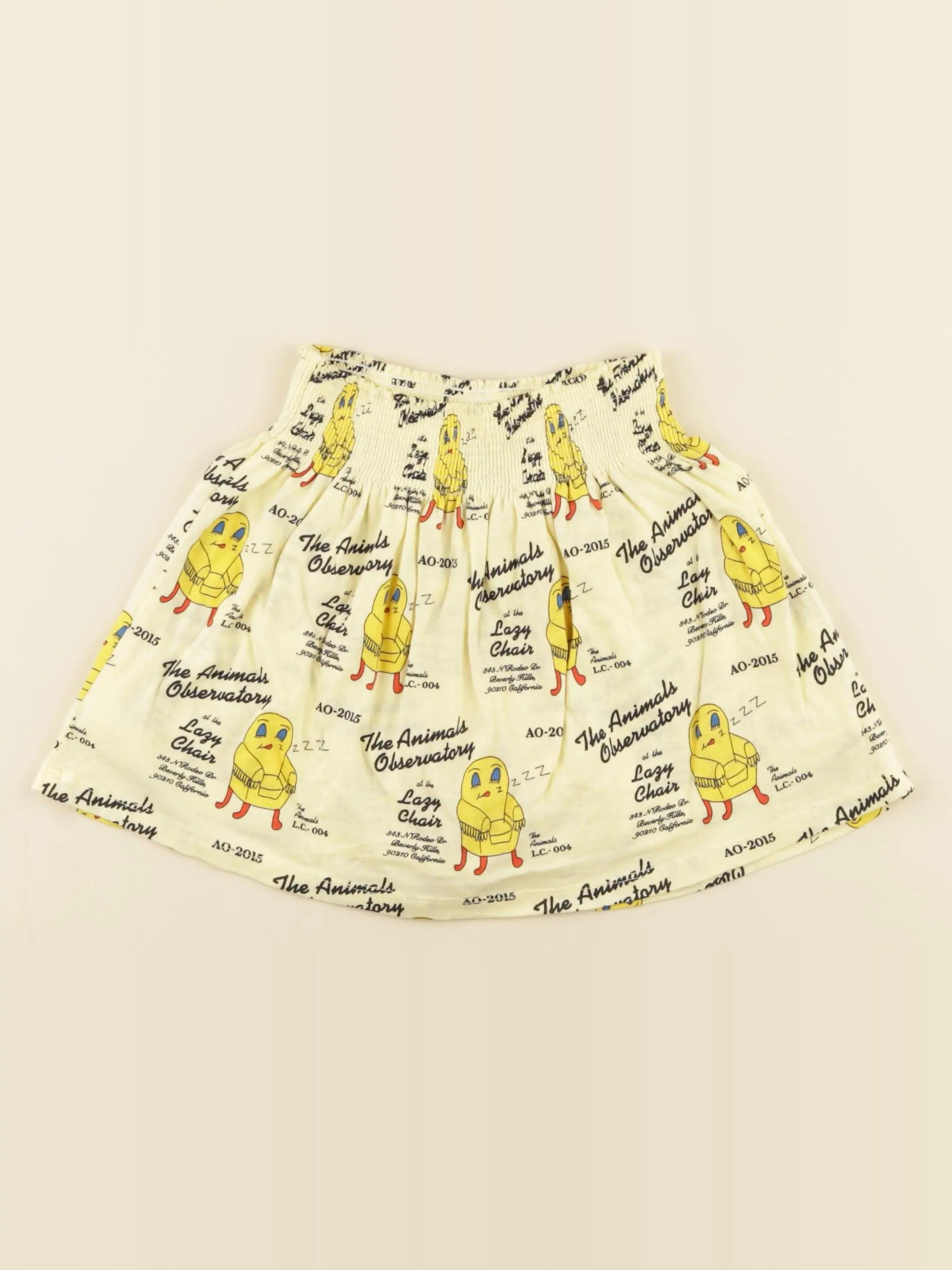 Jupe short jaune