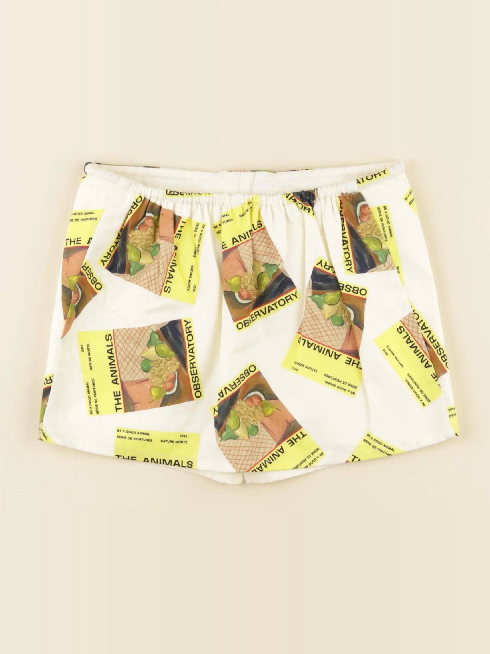 Jupe short multicolore