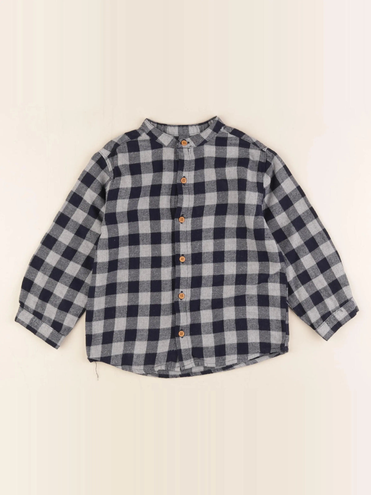 Boutchou - chemise bleu, gris - 36 mois