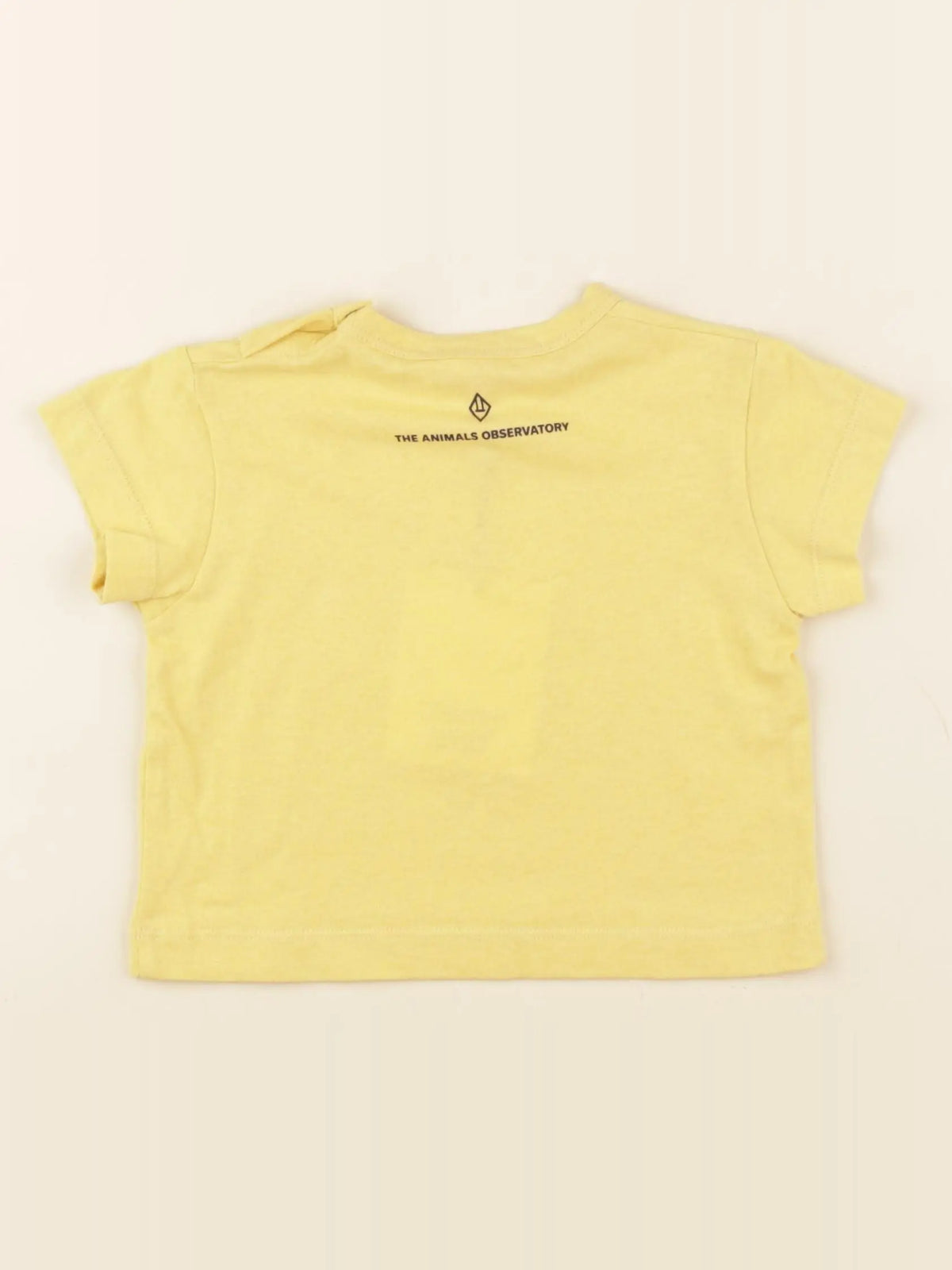 Tee-shirt imprimé au dos jaune
