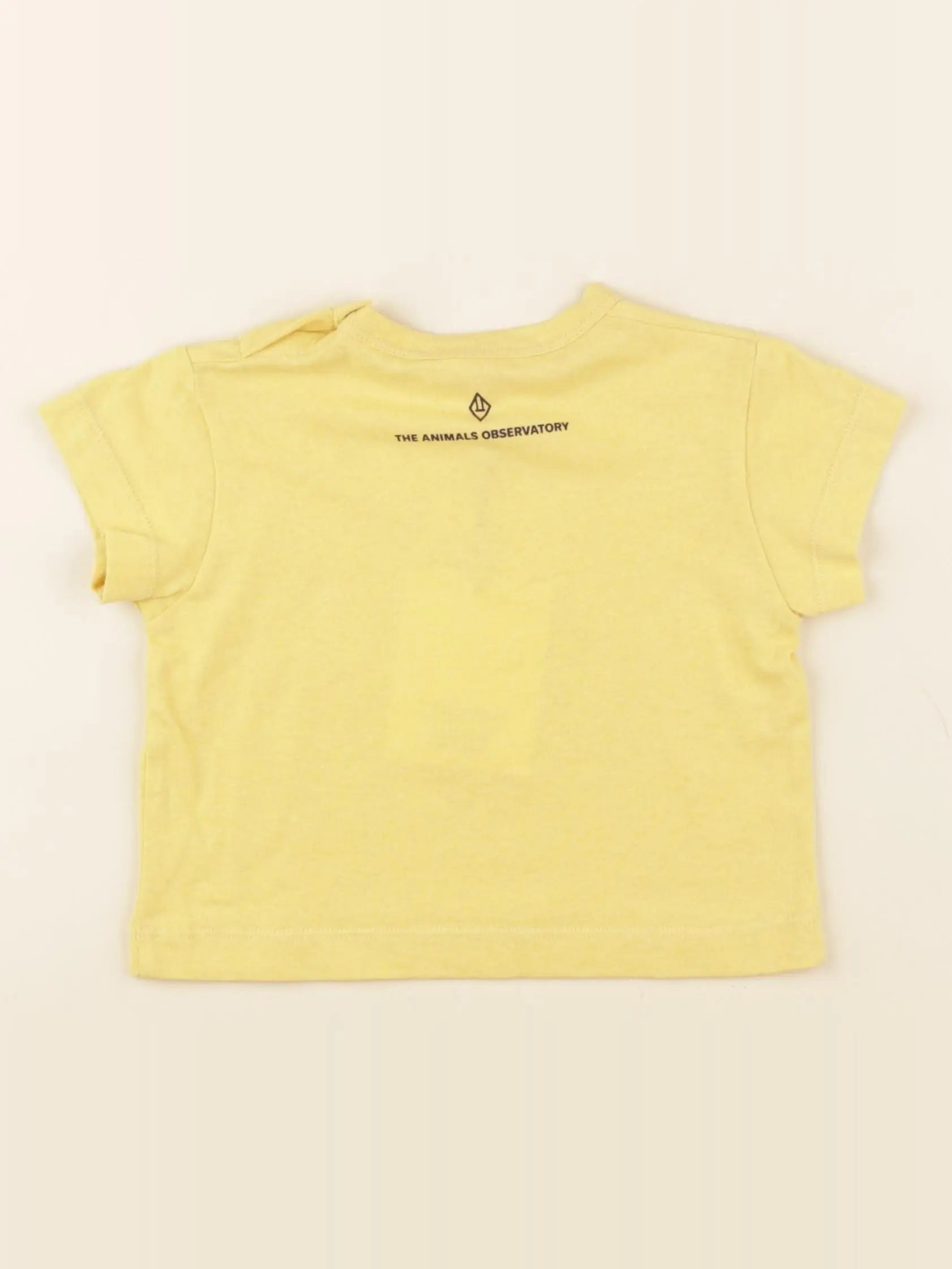 Tee-shirt imprimé au dos jaune