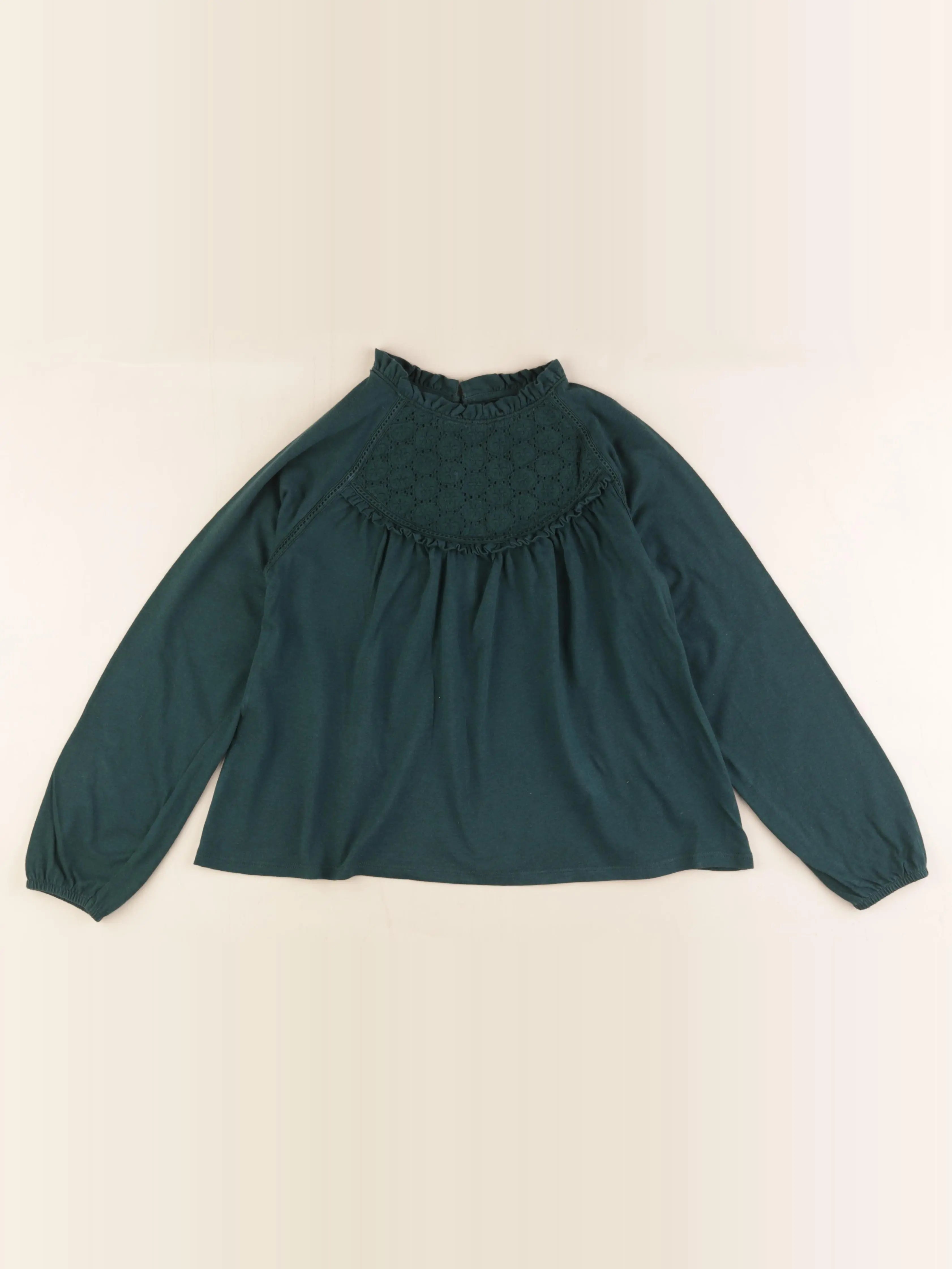 Vertbaudet - tee-shirt vert - 10 ans
