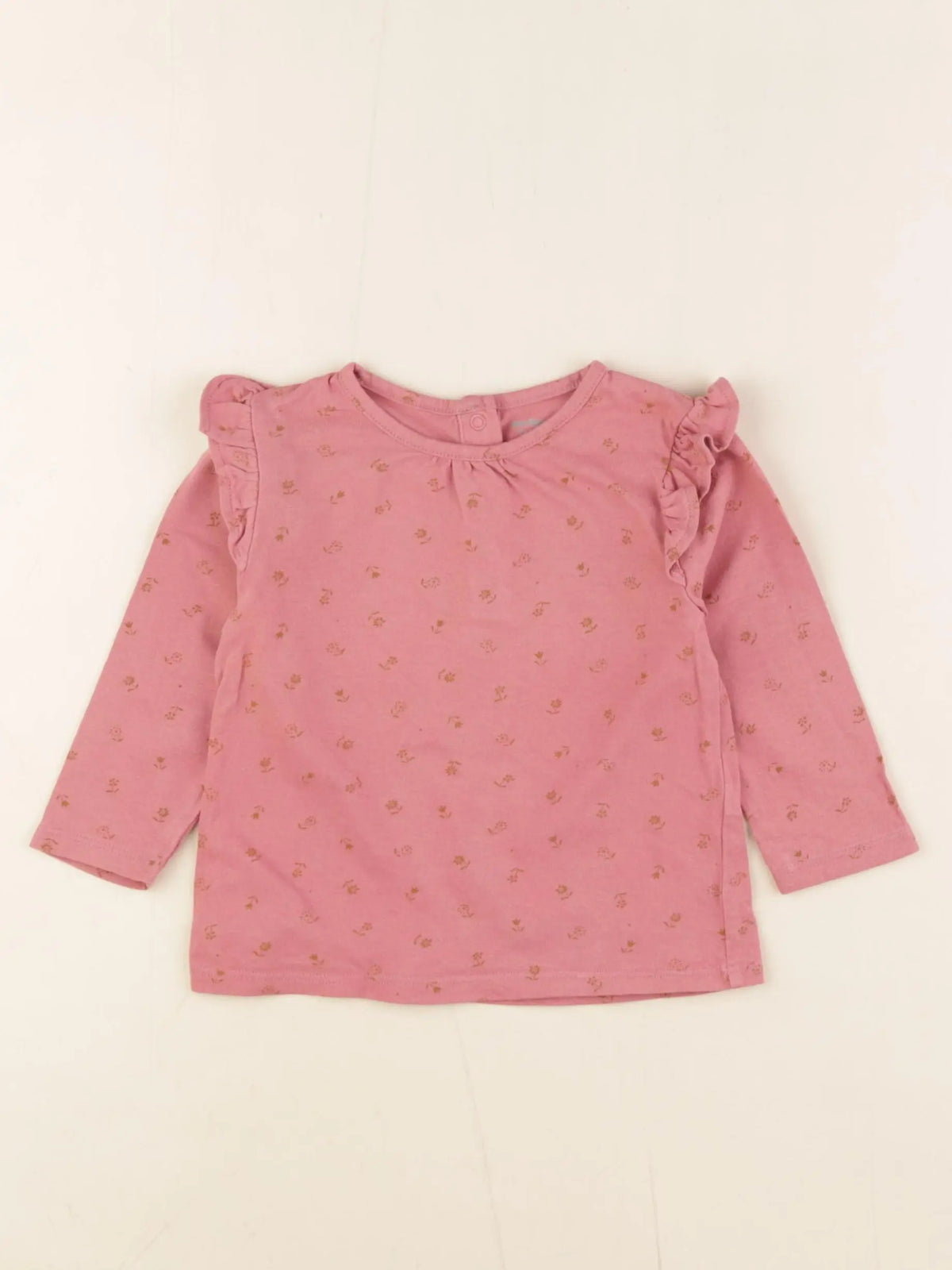 Vertbaudet - tee-shirt rose - 12 mois