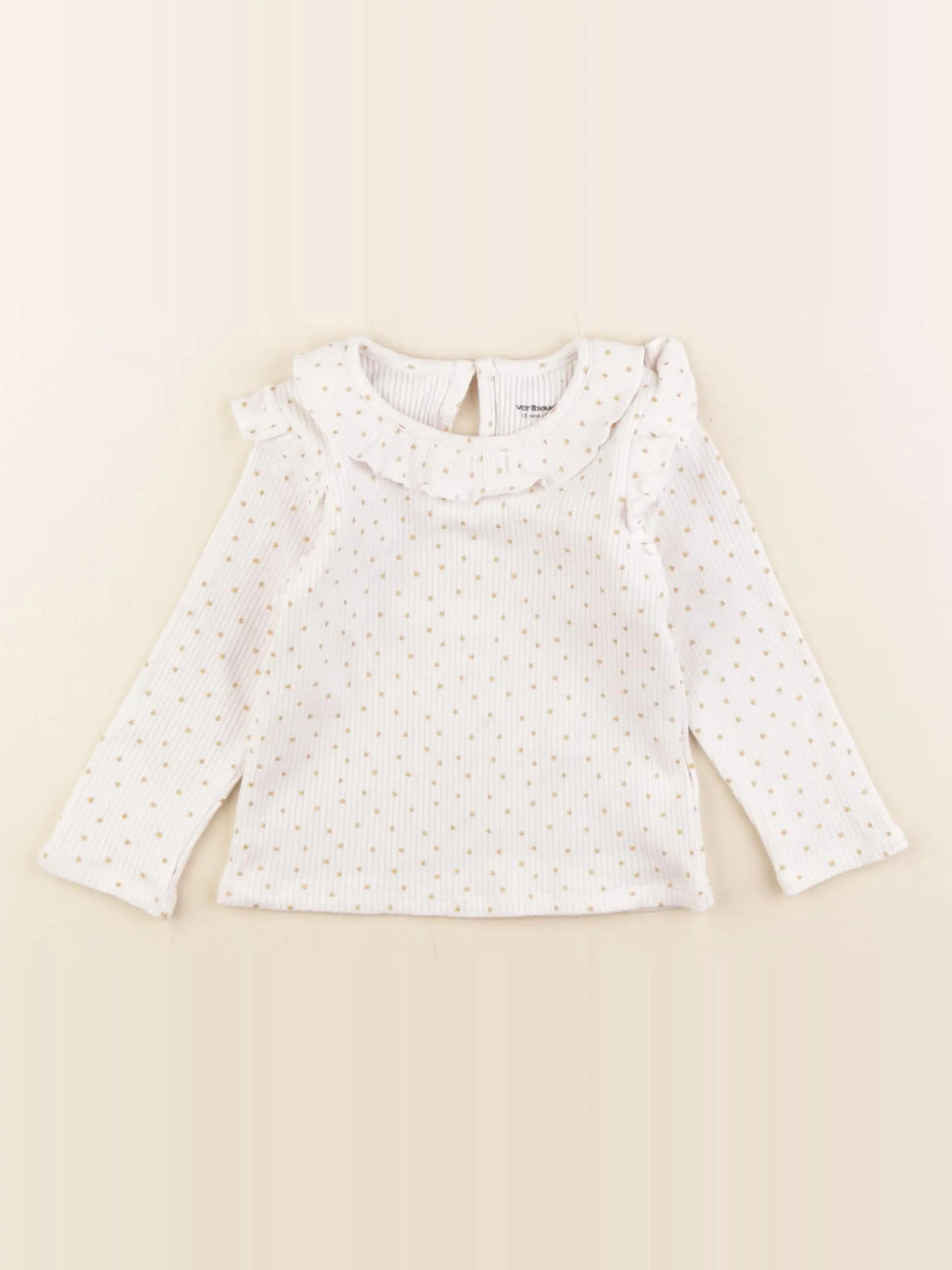 Vertbaudet - tee-shirt blanc - 18 mois