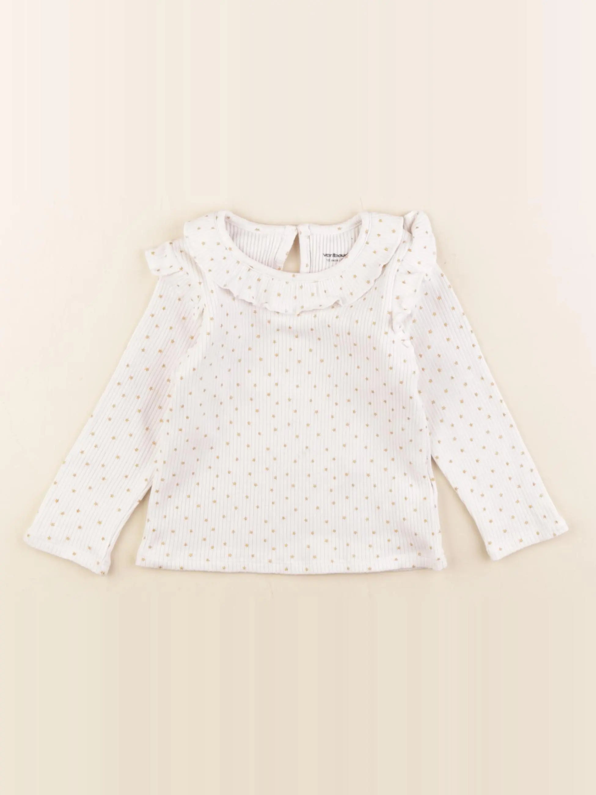 Vertbaudet - tee-shirt blanc - 18 mois