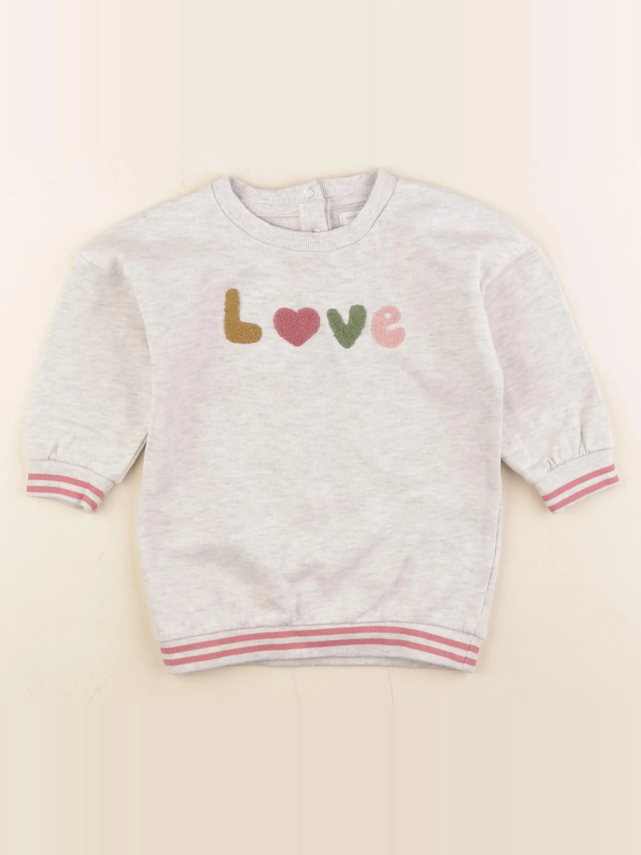 Vertbaudet - robe gris - 18 mois