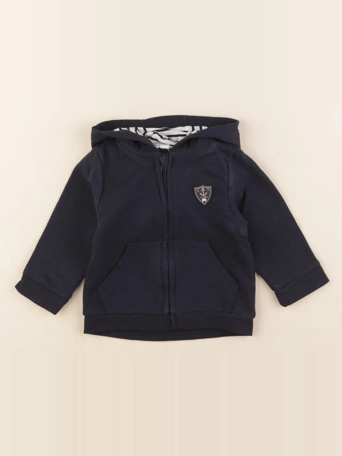 Vertbaudet - sweat bleu - 9 mois