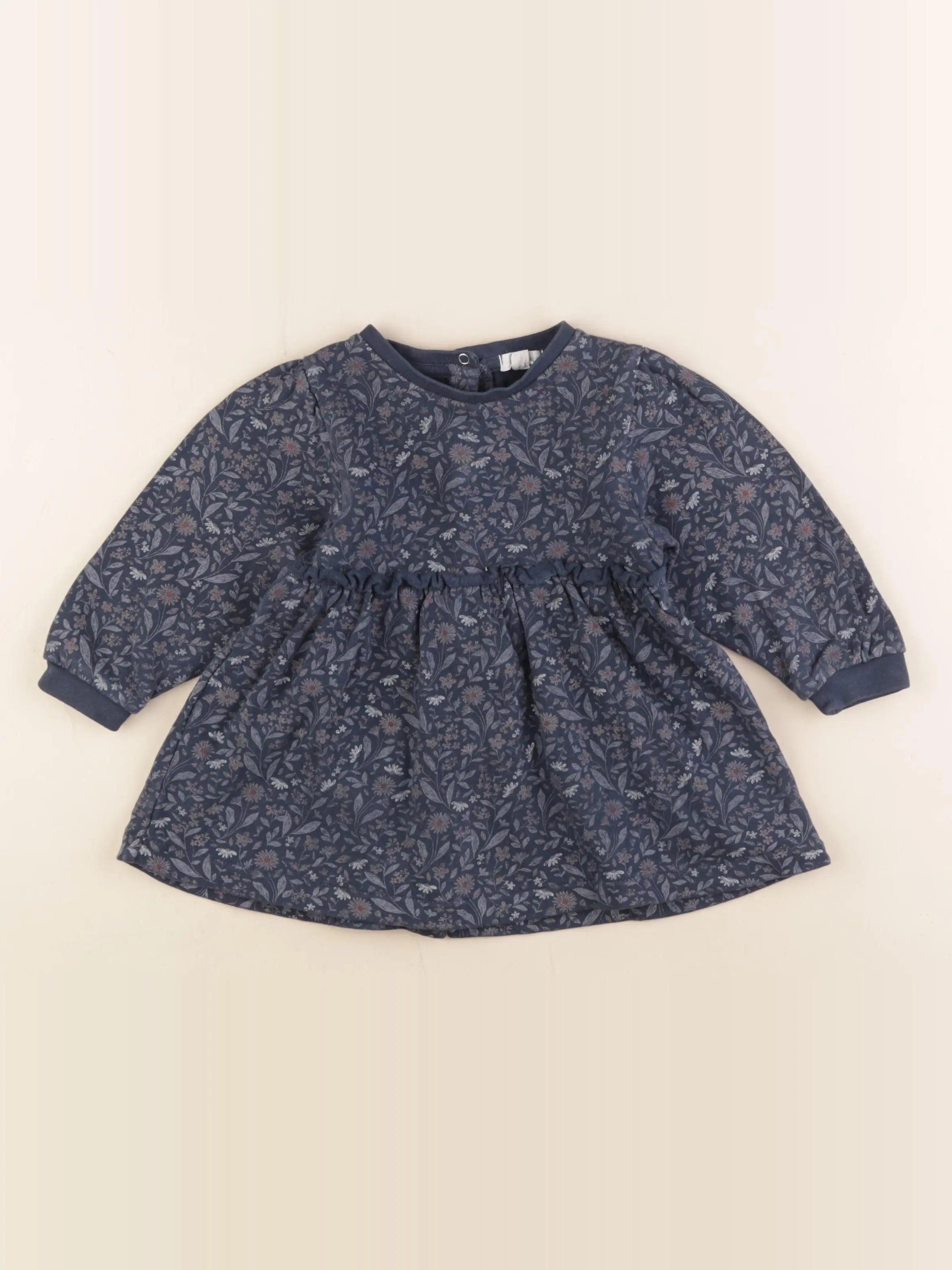 Vertbaudet - robe bleu - 18 mois