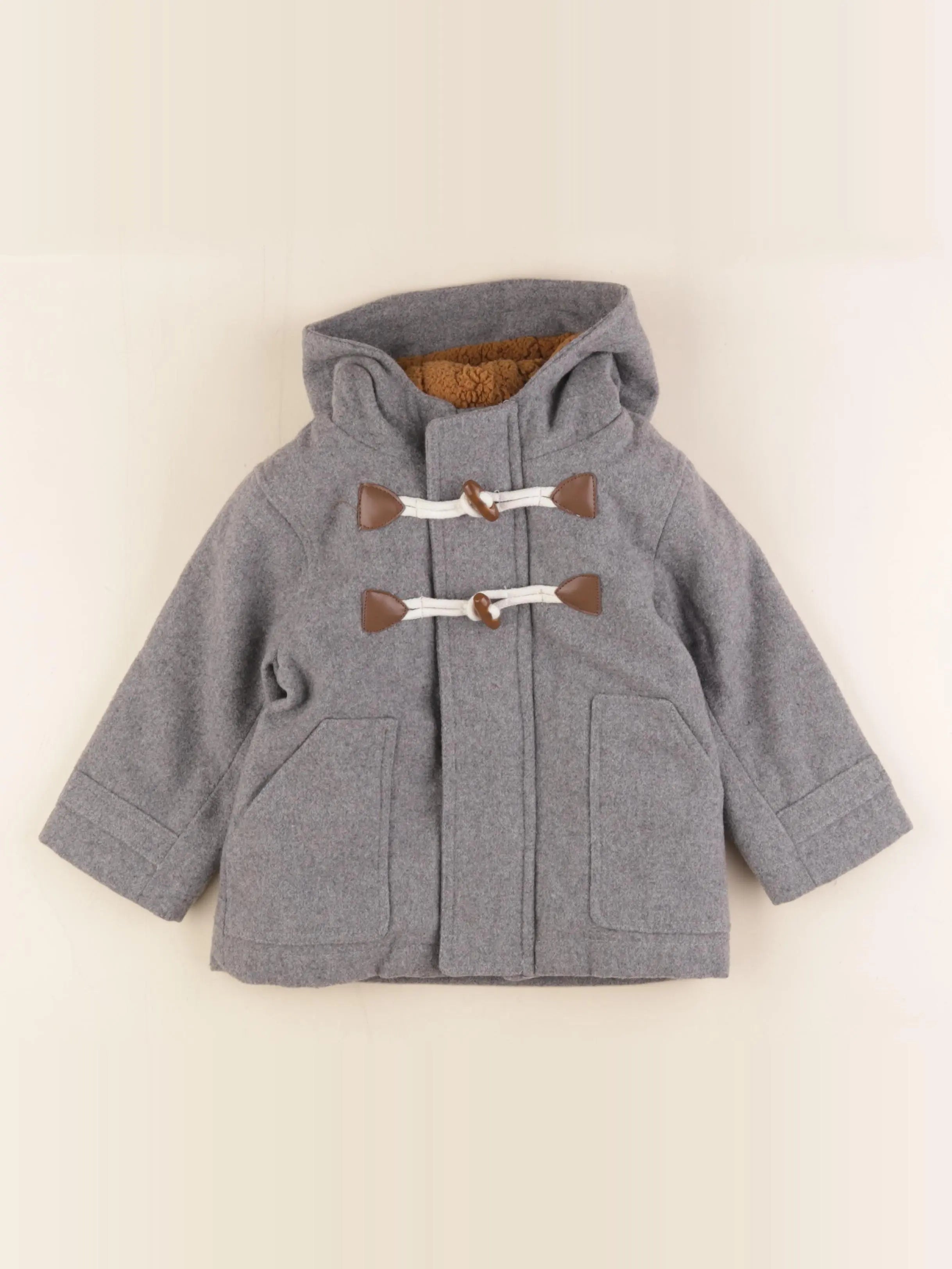 Vertbaudet - manteau gris - 18 mois