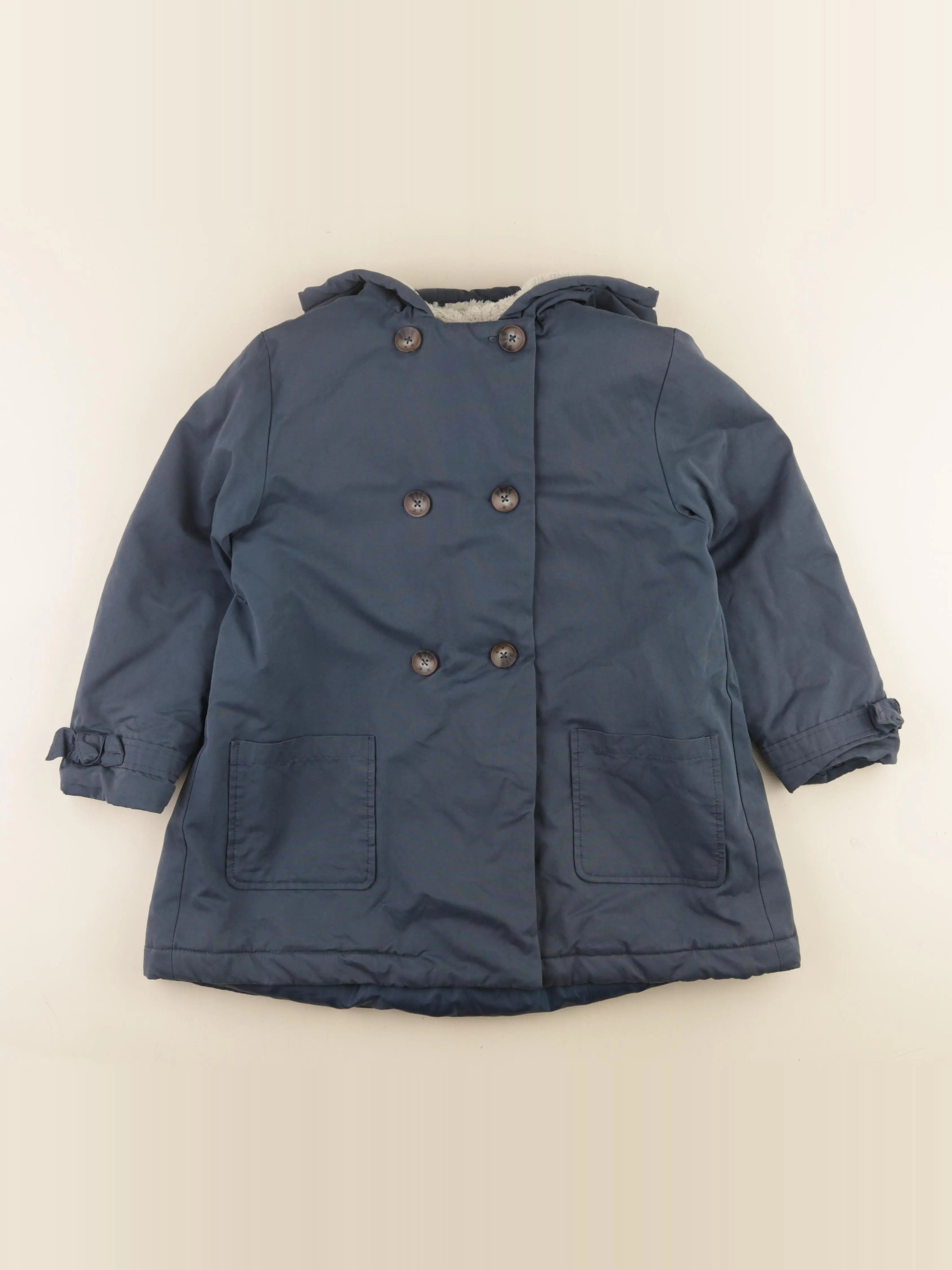 Vertbaudet - manteau bleu - 10 ans