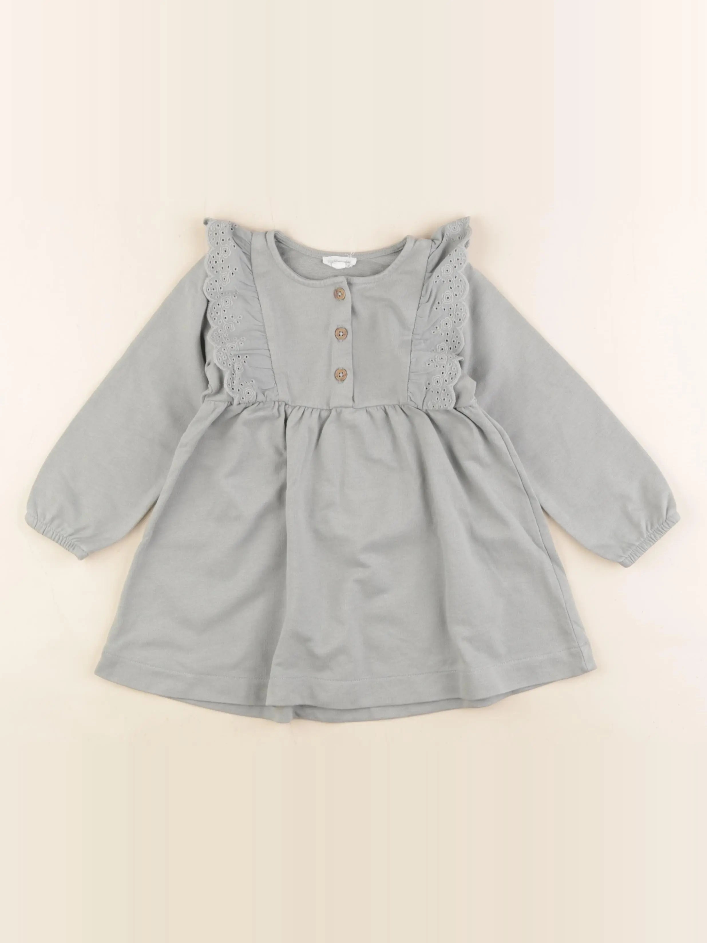 Vertbaudet - robe vert - 18 mois