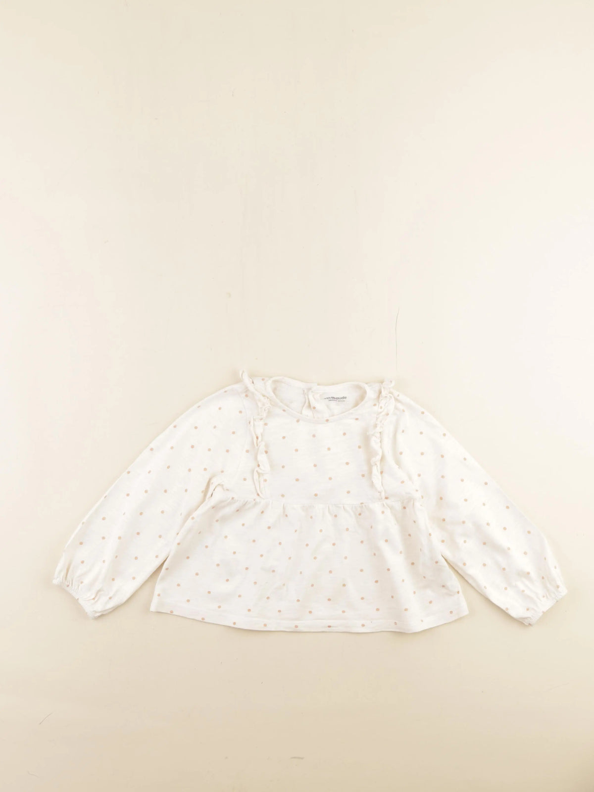 Vertbaudet - tee-shirt beige - 36 mois