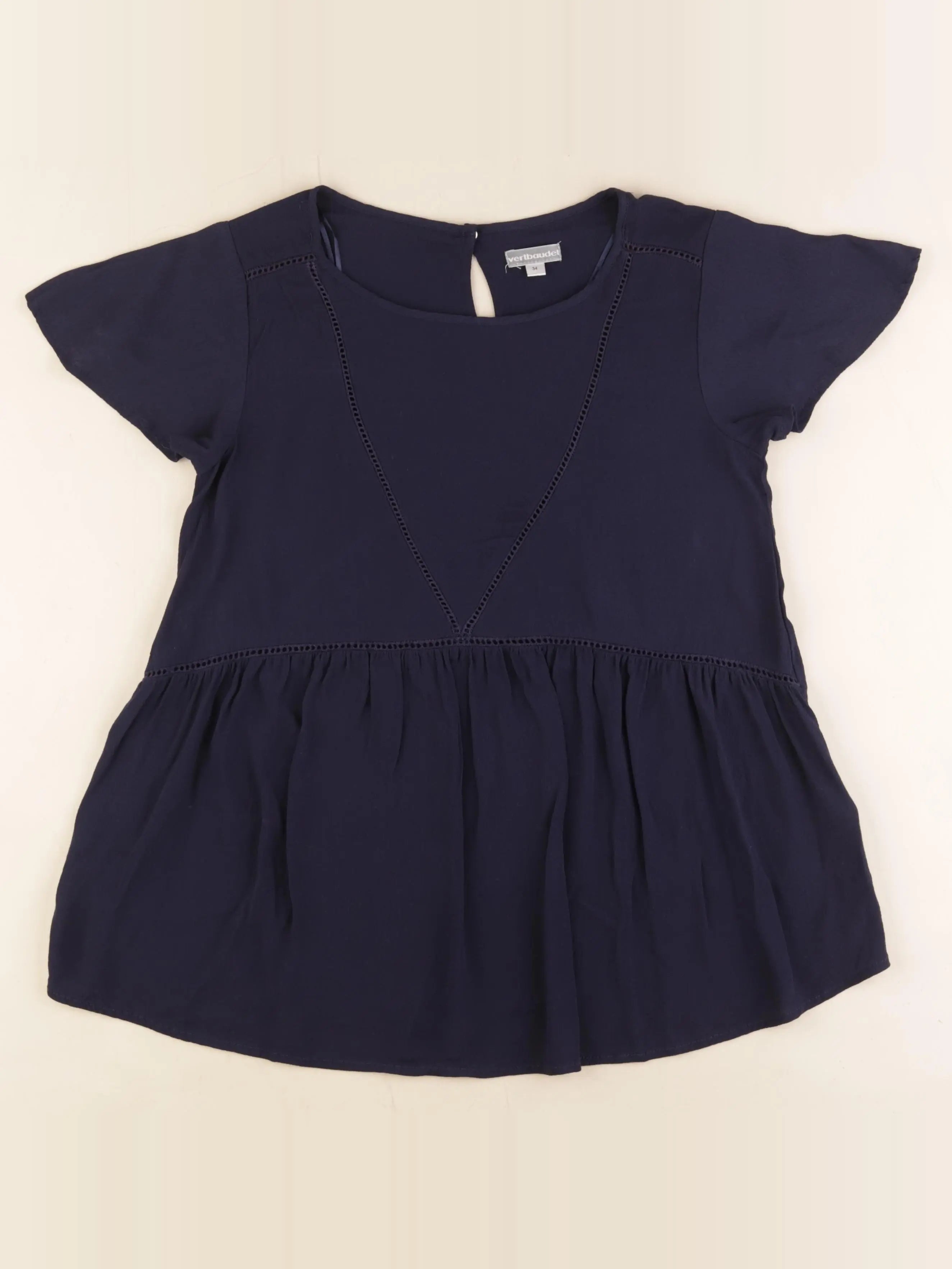 Vertbaudet - blouse grossesse bleu - 34