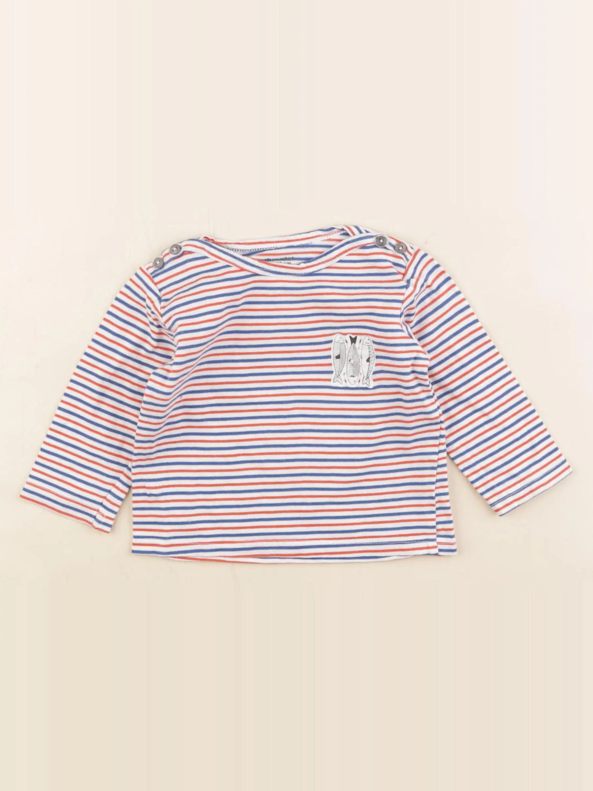 Vertbaudet - tee-shirt multicolore - 6 mois