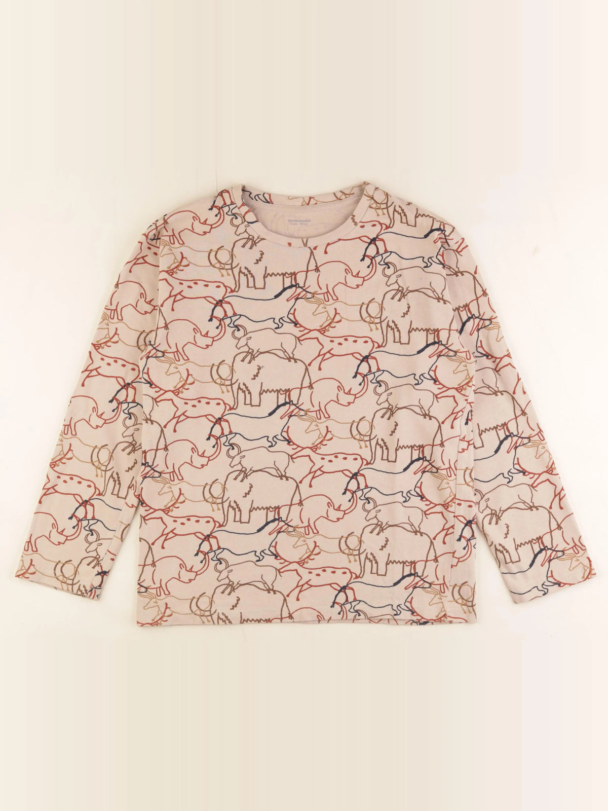 Vertbaudet - tee-shirt beige - 14 ans