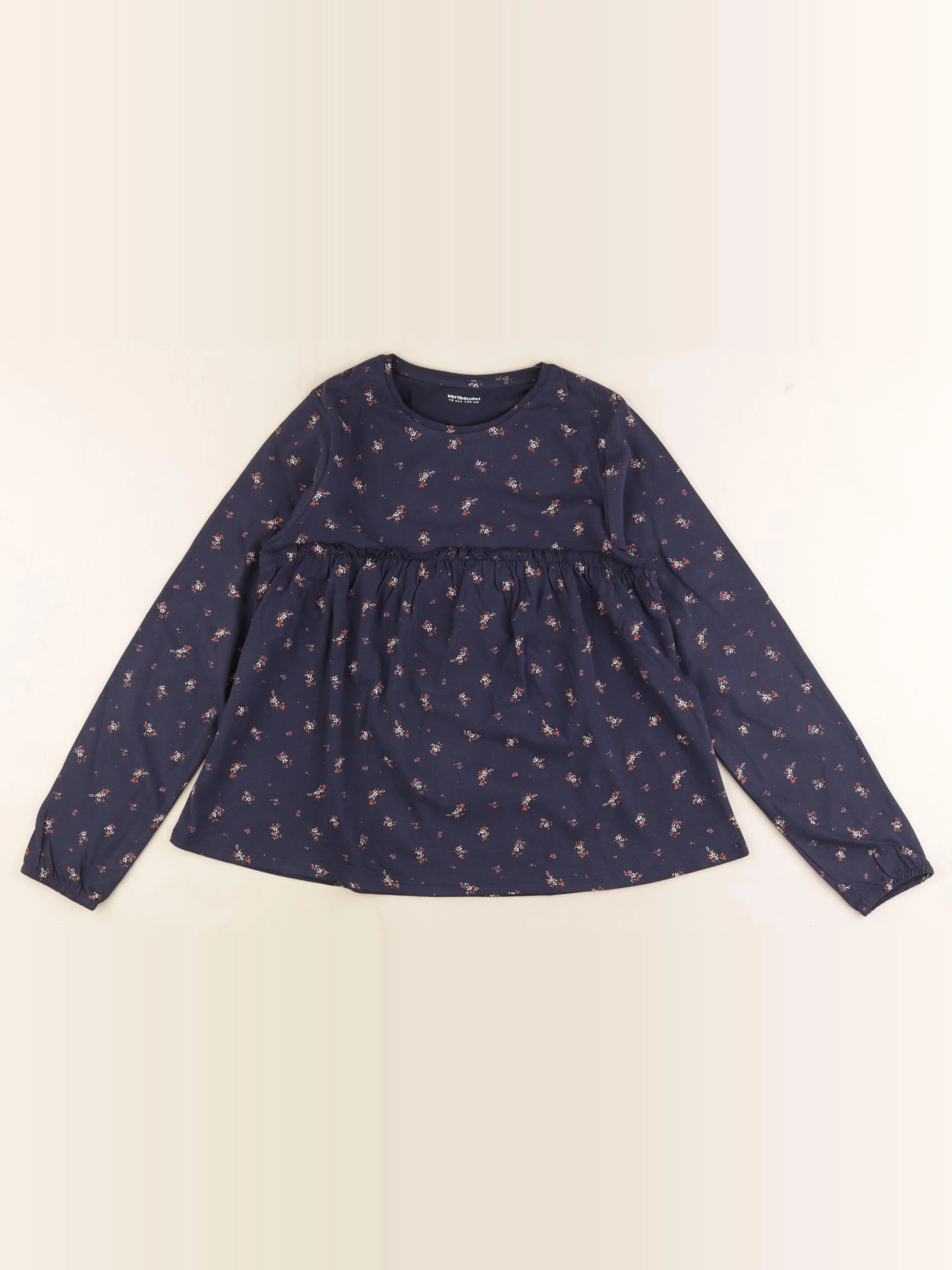 Vertbaudet - tee-shirt bleu - 10 ans