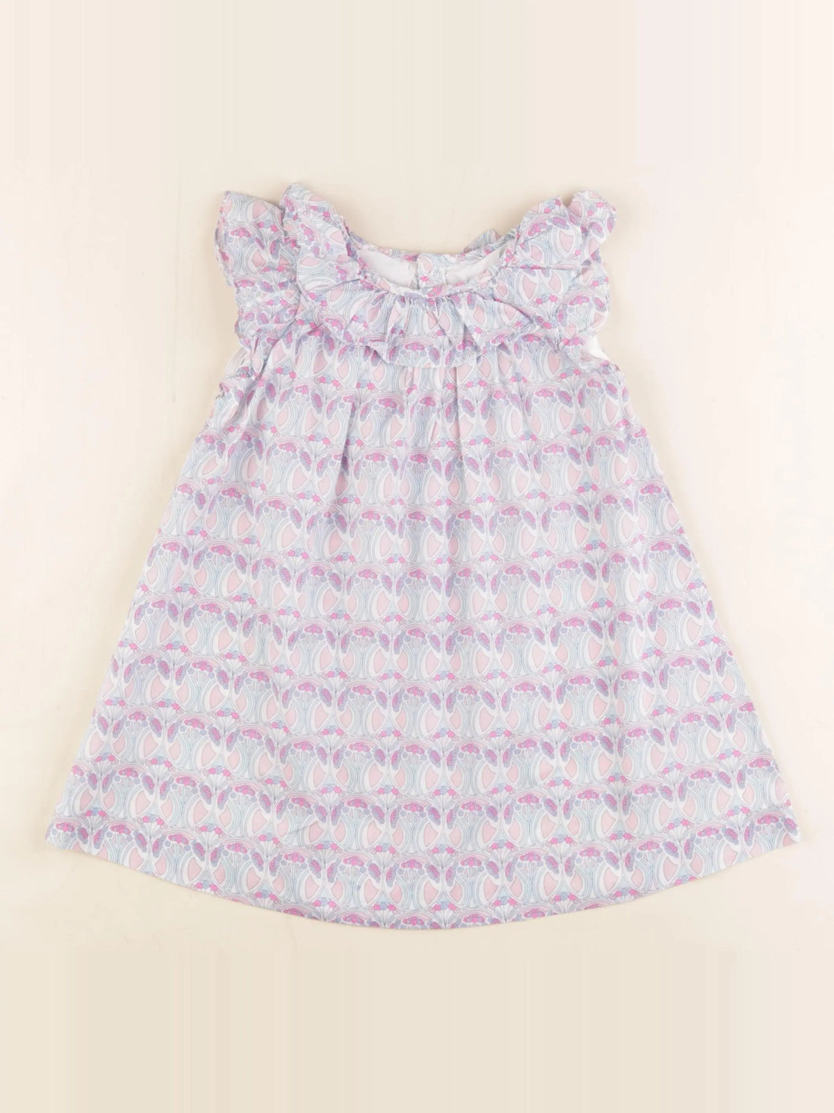 Jacadi - robe liberty multicolore - 24 mois