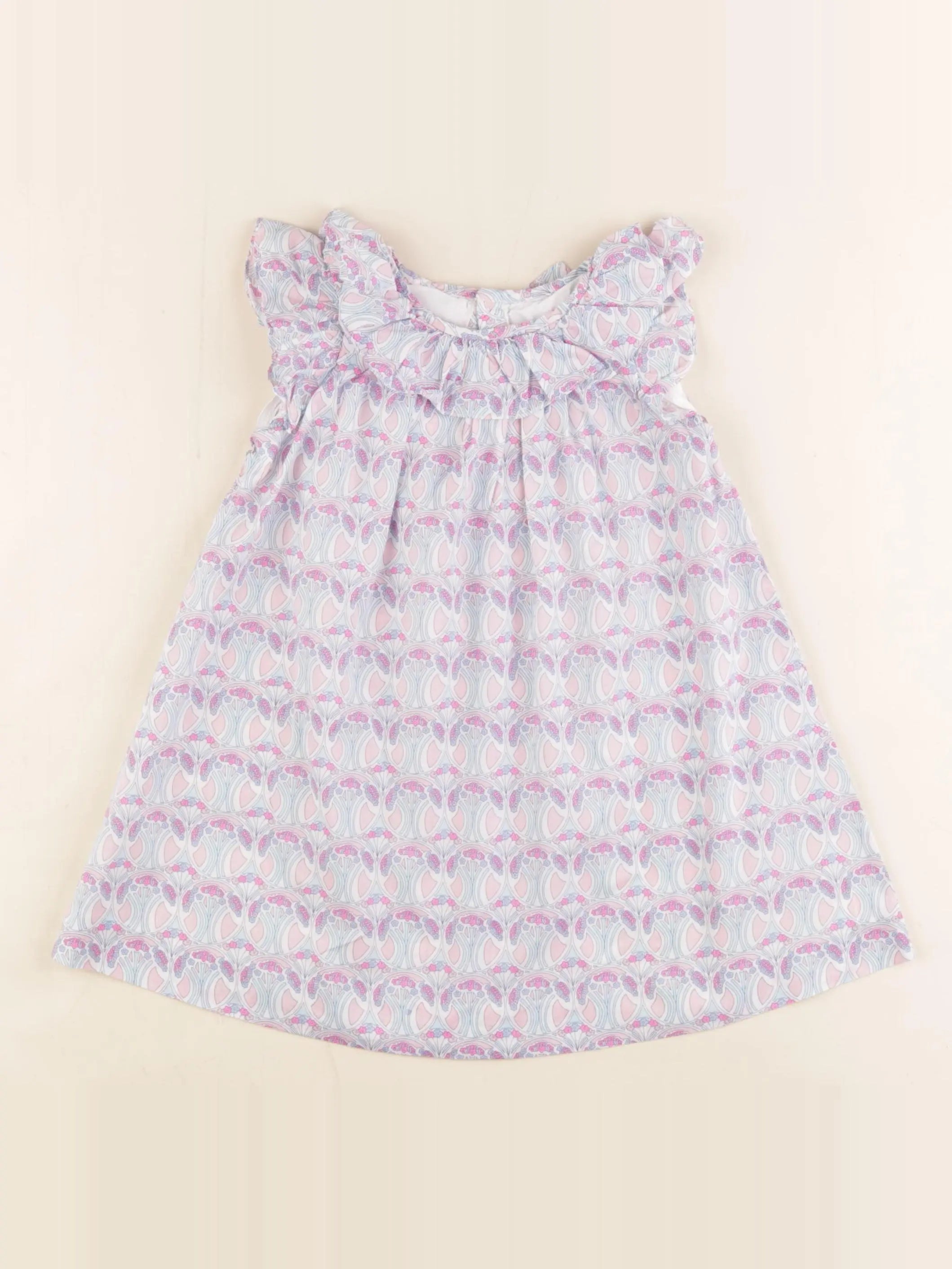 Jacadi - robe liberty multicolore - 24 mois