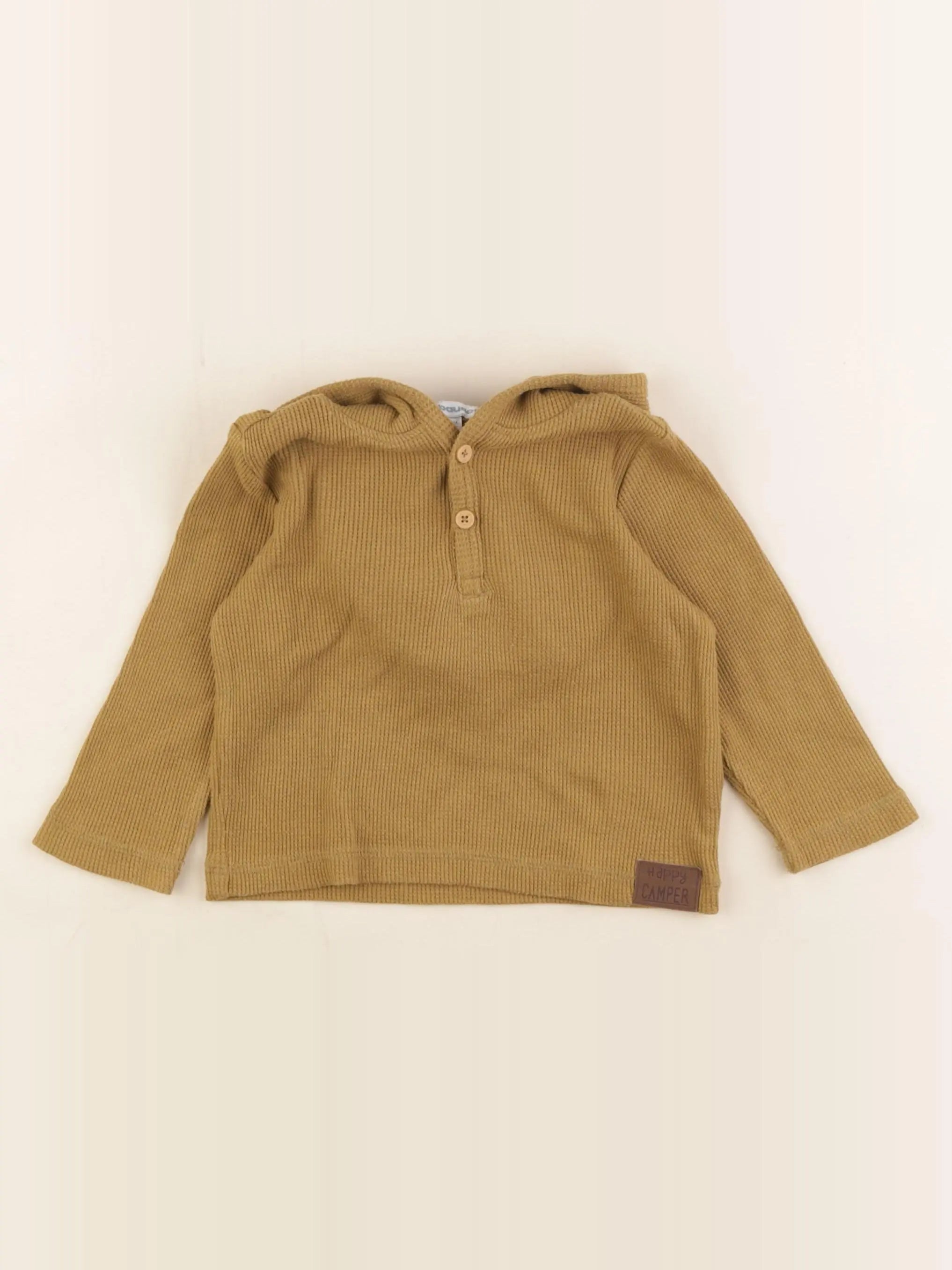 Vertbaudet - tee-shirt marron - 12 mois