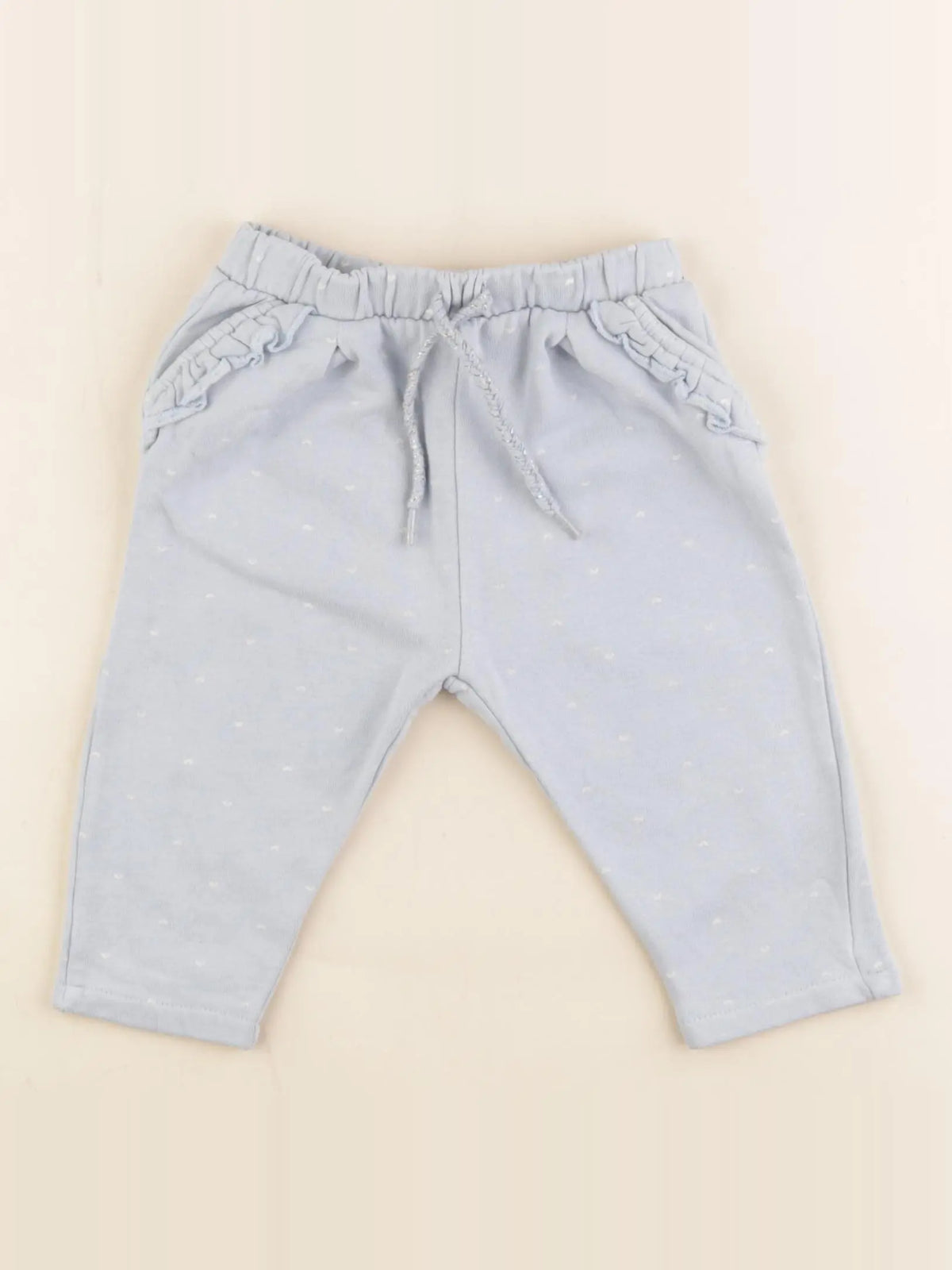 Vertbaudet - jogging doublé bleu - 12 mois