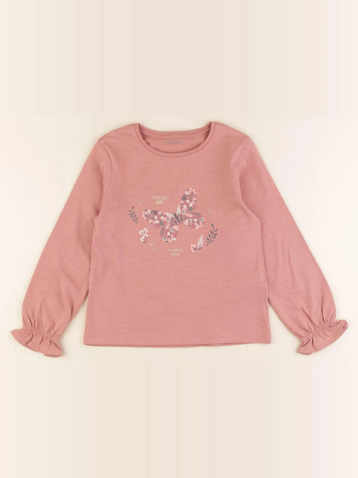 Vertbaudet - tee-shirt rose - 6 ans