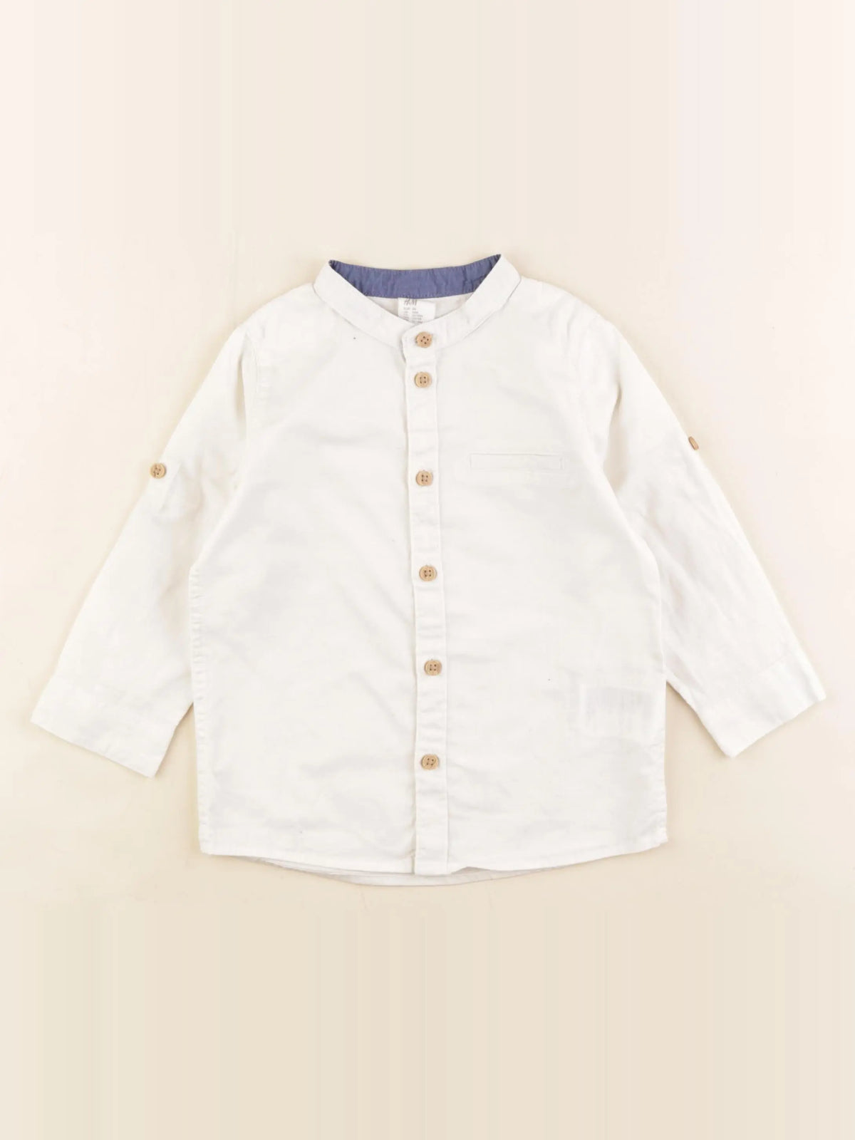 H&M - chemise blanc - 12/18 mois
