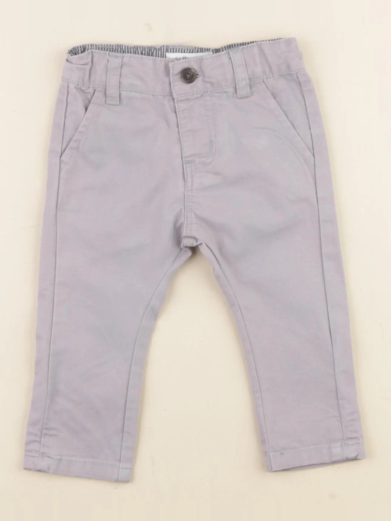 Vertbaudet - pantalon gris - 3 mois