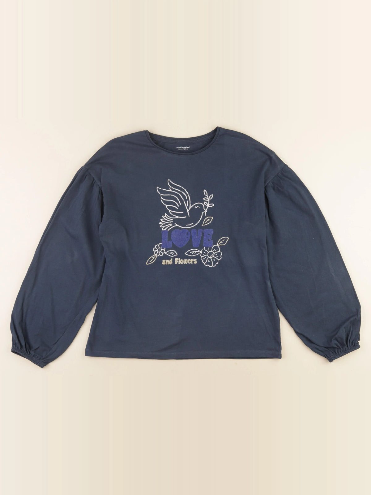 Vertbaudet - tee-shirt bleu - 14 ans
