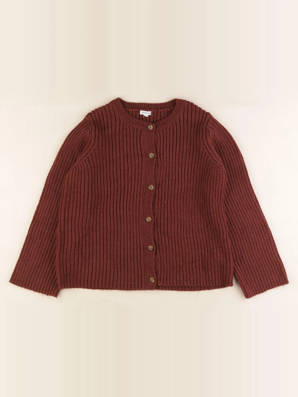 Vertbaudet - gilet marron - 12 ans