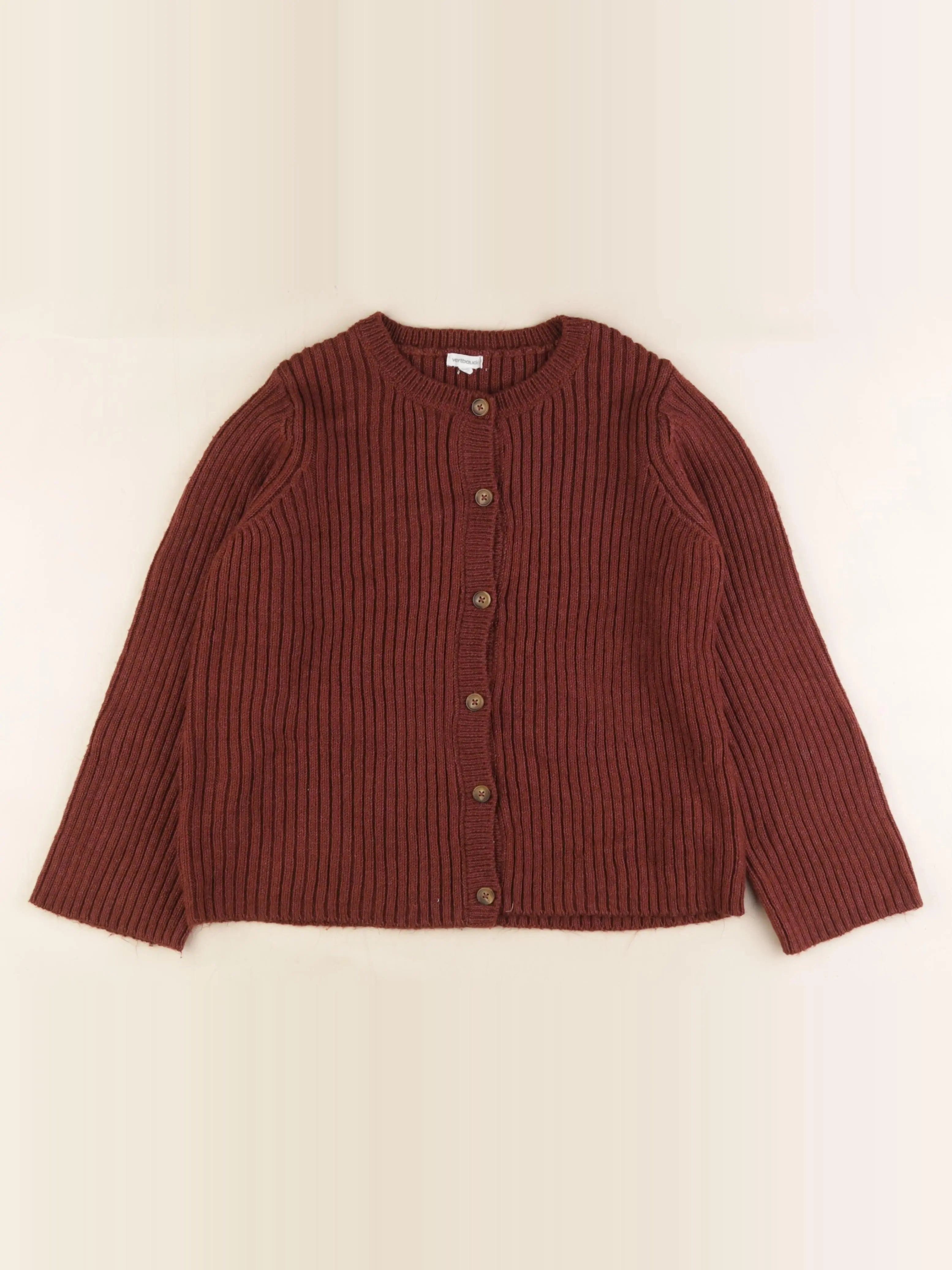 Vertbaudet - gilet marron - 12 ans