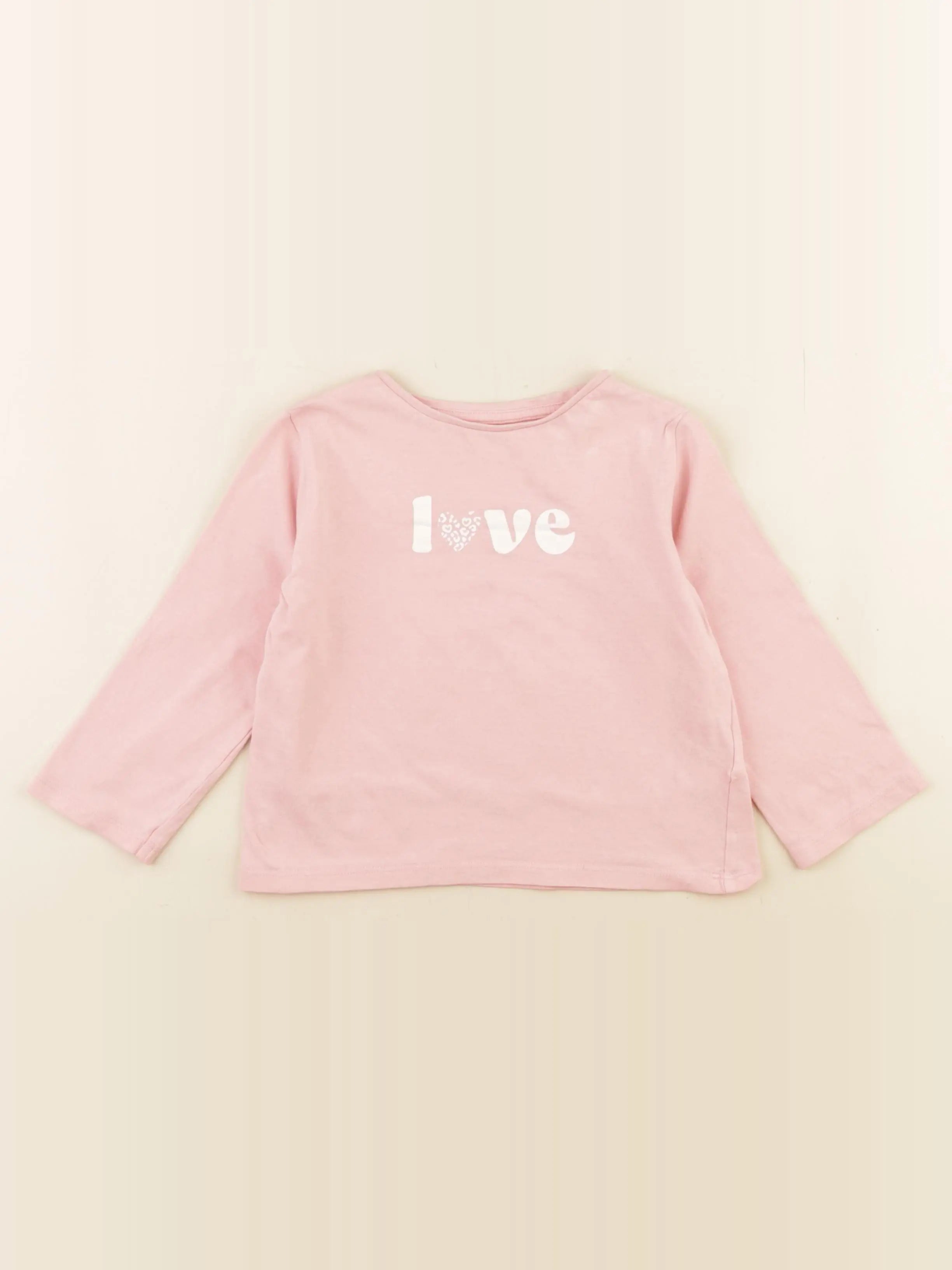 Vertbaudet - tee-shirt rose - 4 ans