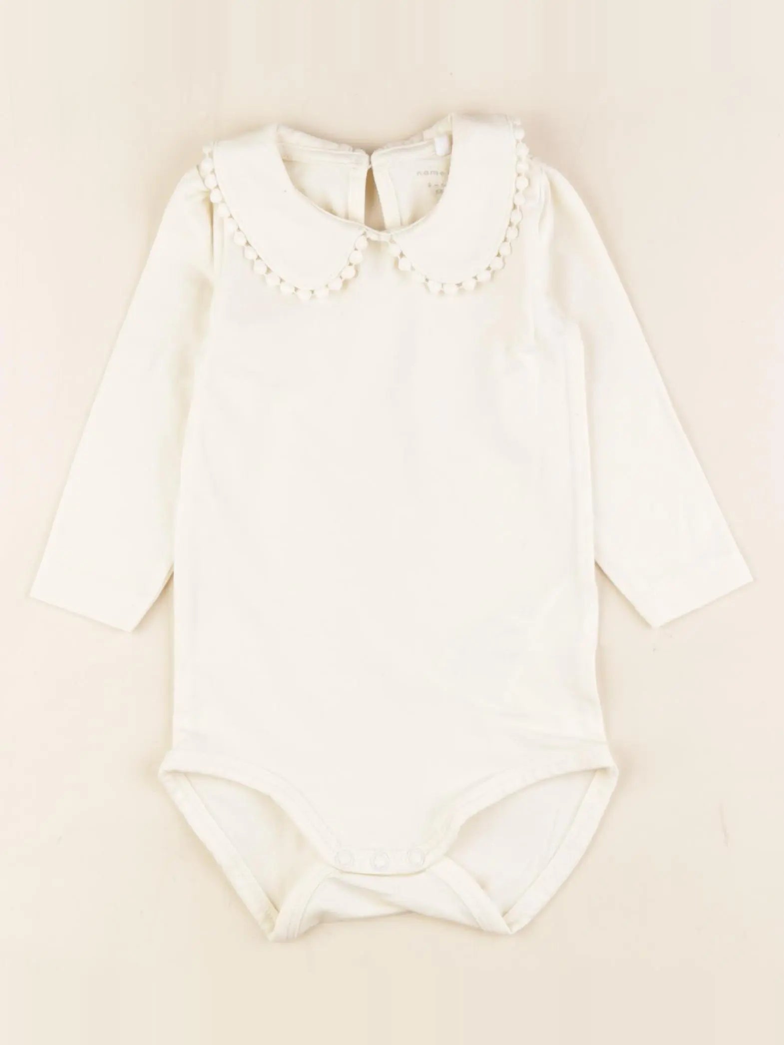 Name it - body à col beige - 4/6 mois