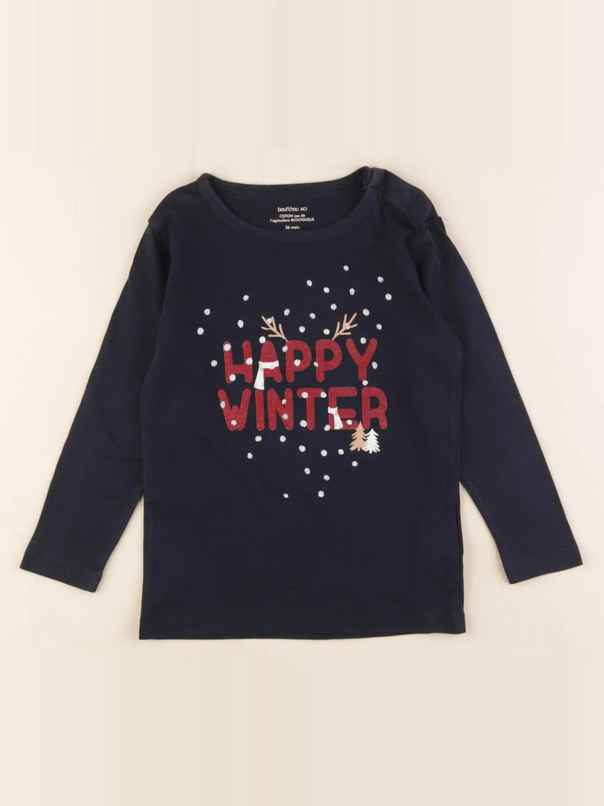 Boutchou - tee-shirt bleu - 36 mois