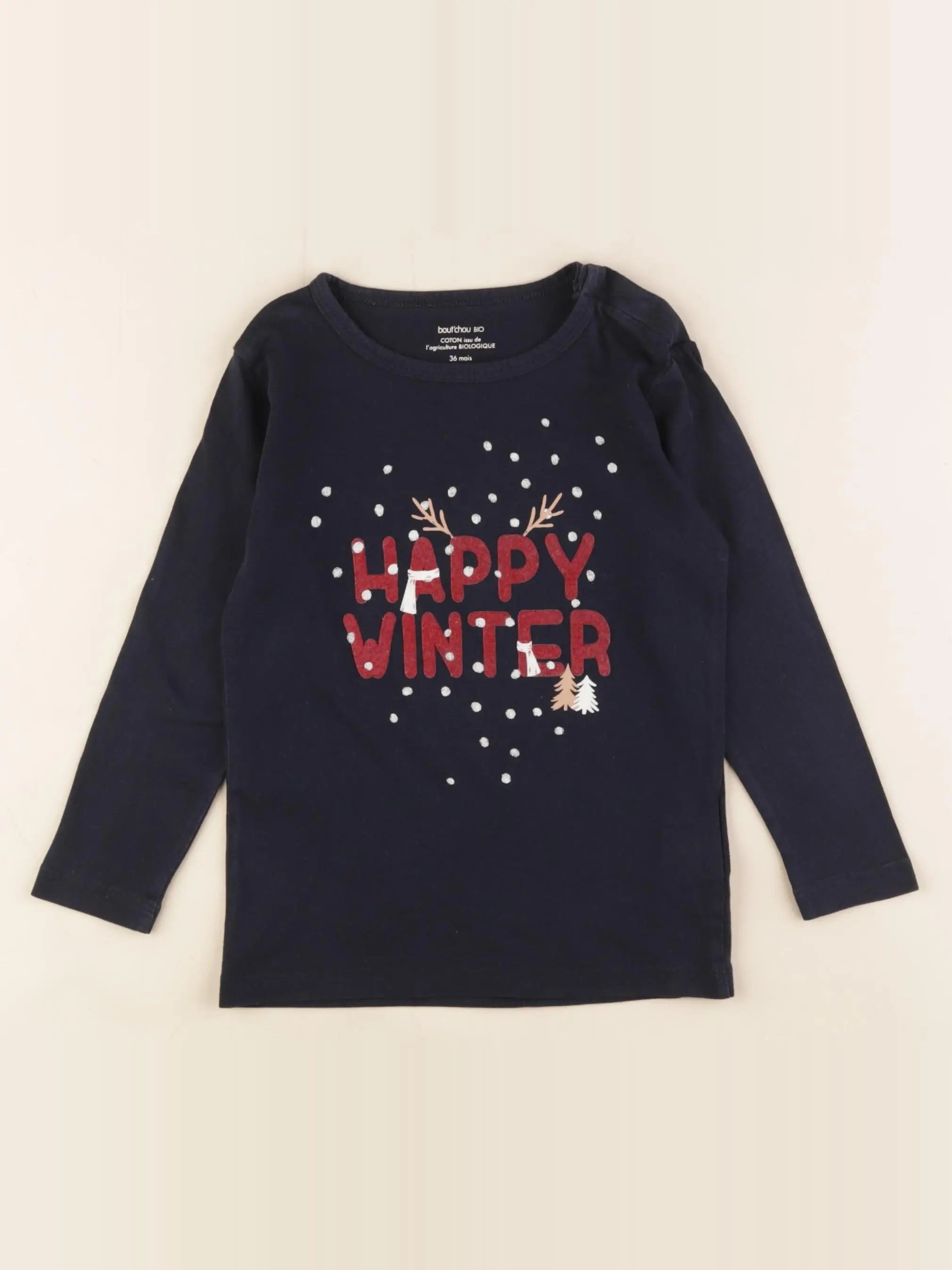 Boutchou - tee-shirt bleu - 36 mois