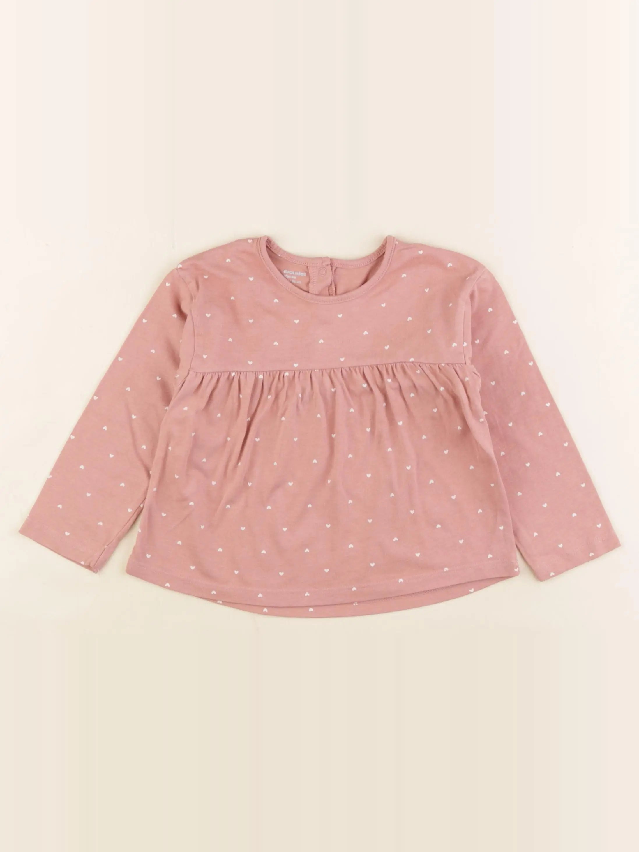 Vertbaudet - tee-shirt rose - 24 mois