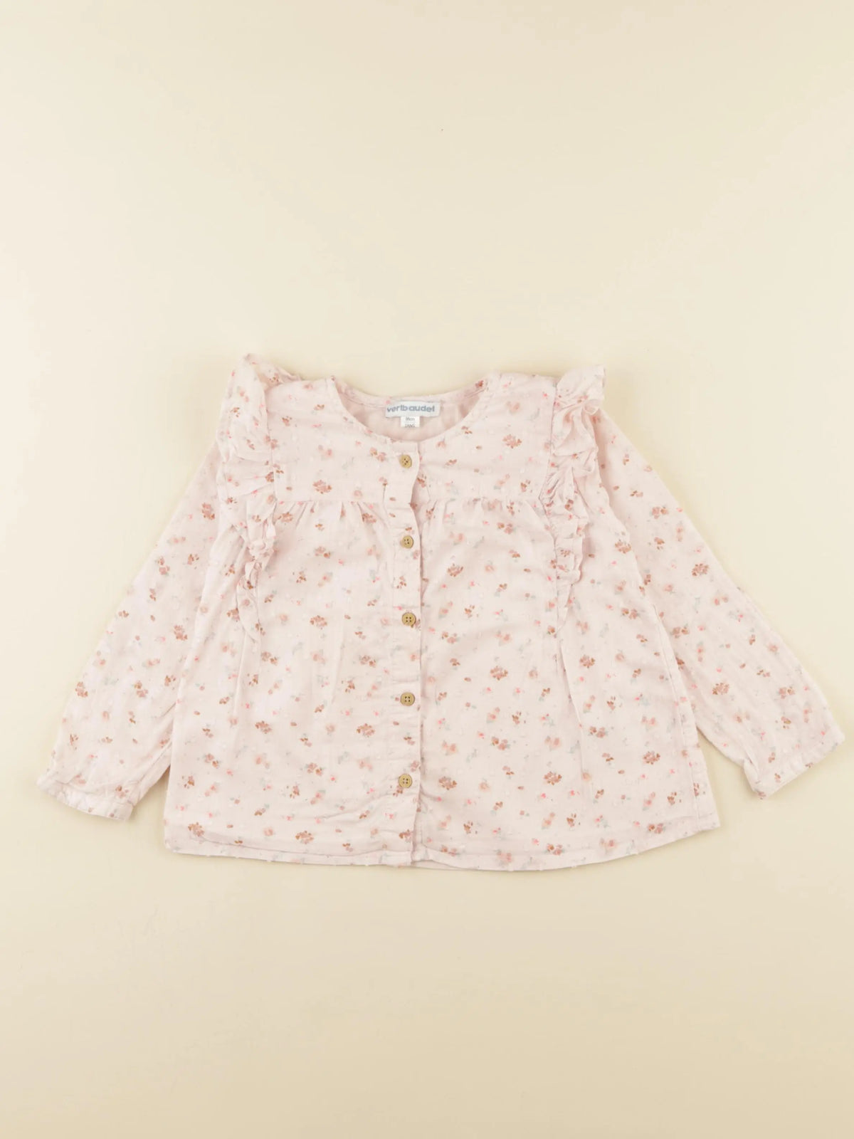 Vertbaudet - blouse rose - 2 ans