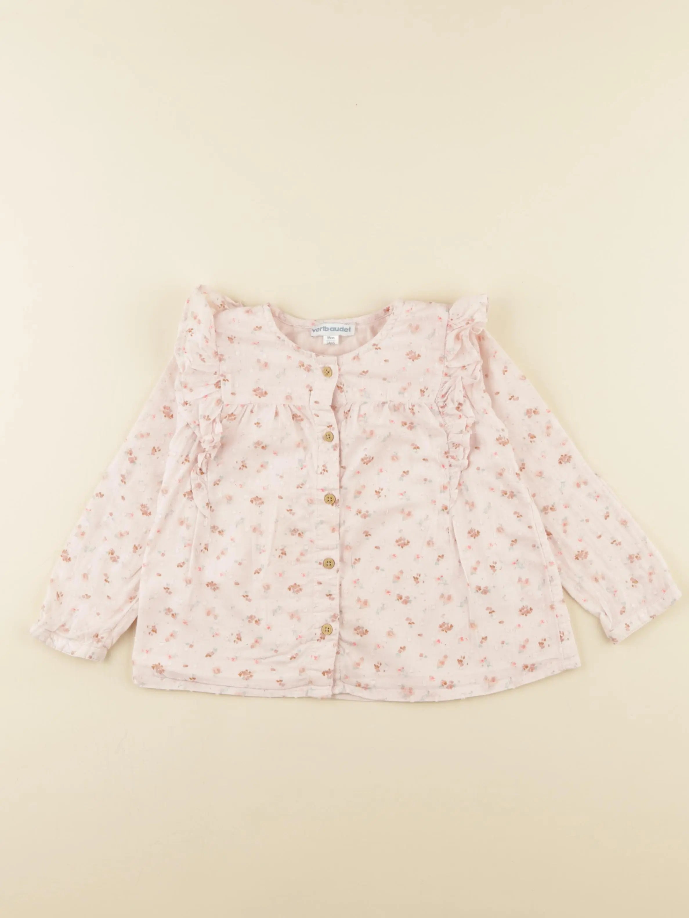 Vertbaudet - blouse rose - 2 ans