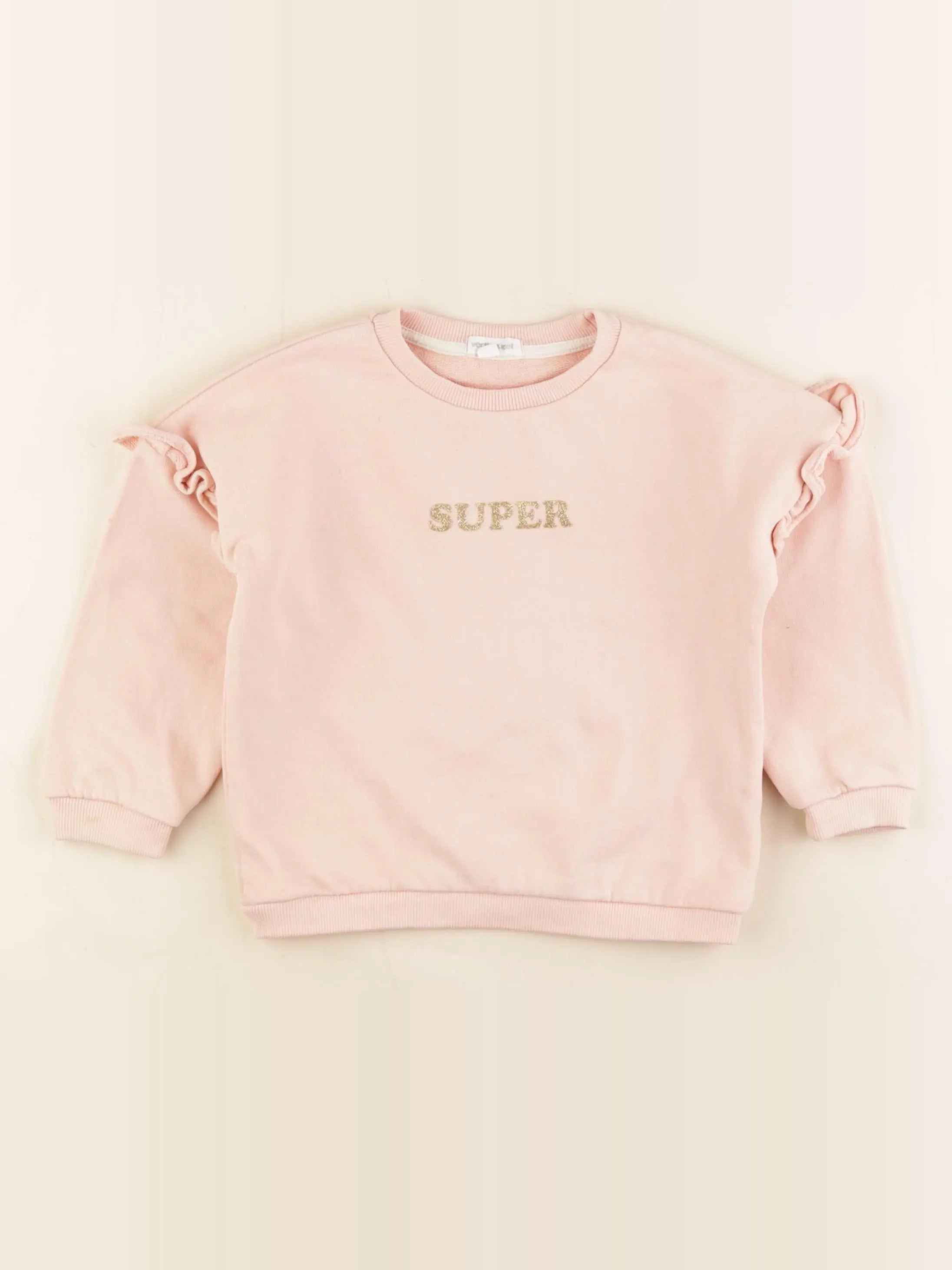 Vertbaudet - sweat rose - 4 ans