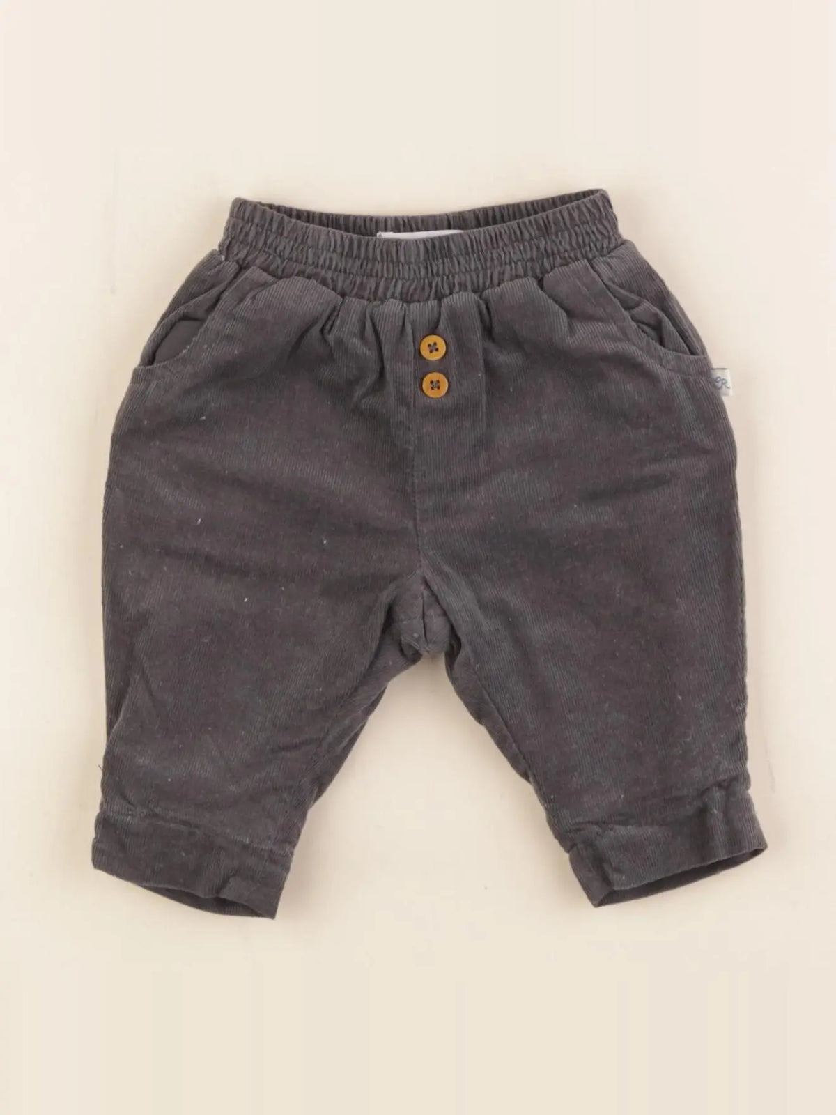 Cadet Rousselle - pantalon doublé gris - 1 mois