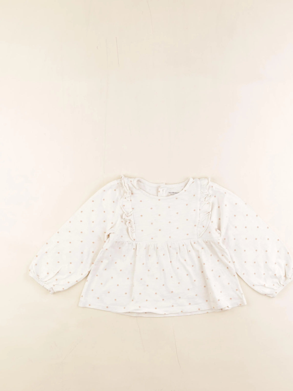 Vertbaudet - tee-shirt beige - 36 mois