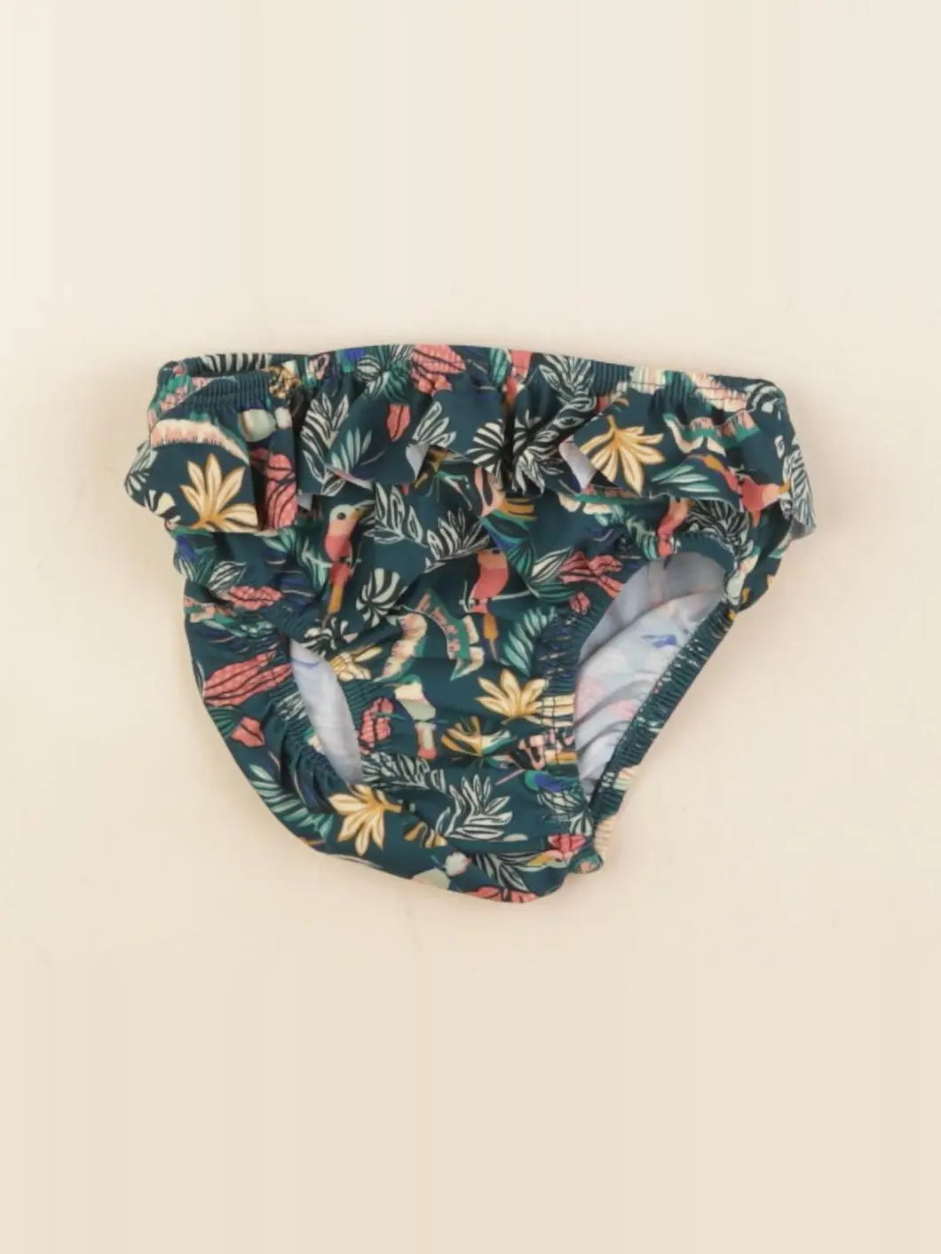 Vertbaudet - maillot de bain vert - 18 mois