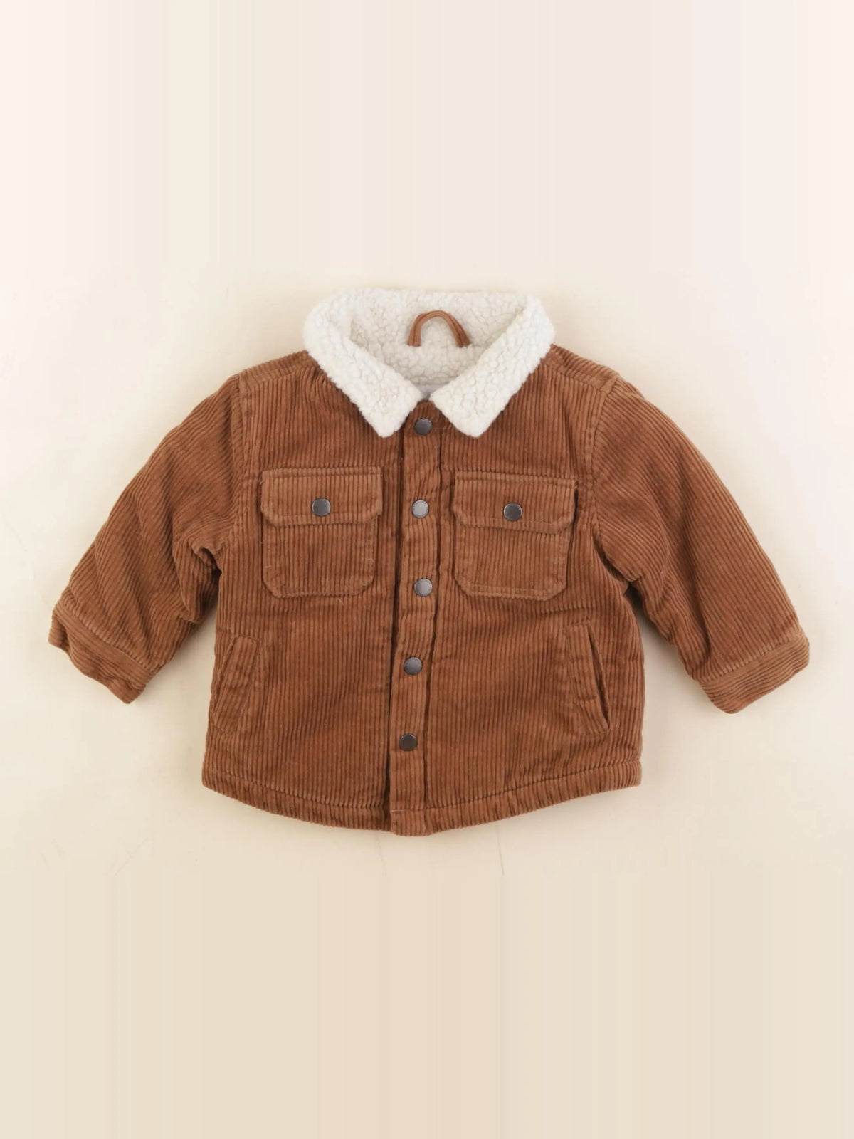 Vertbaudet - veste doublé marron - 6 mois