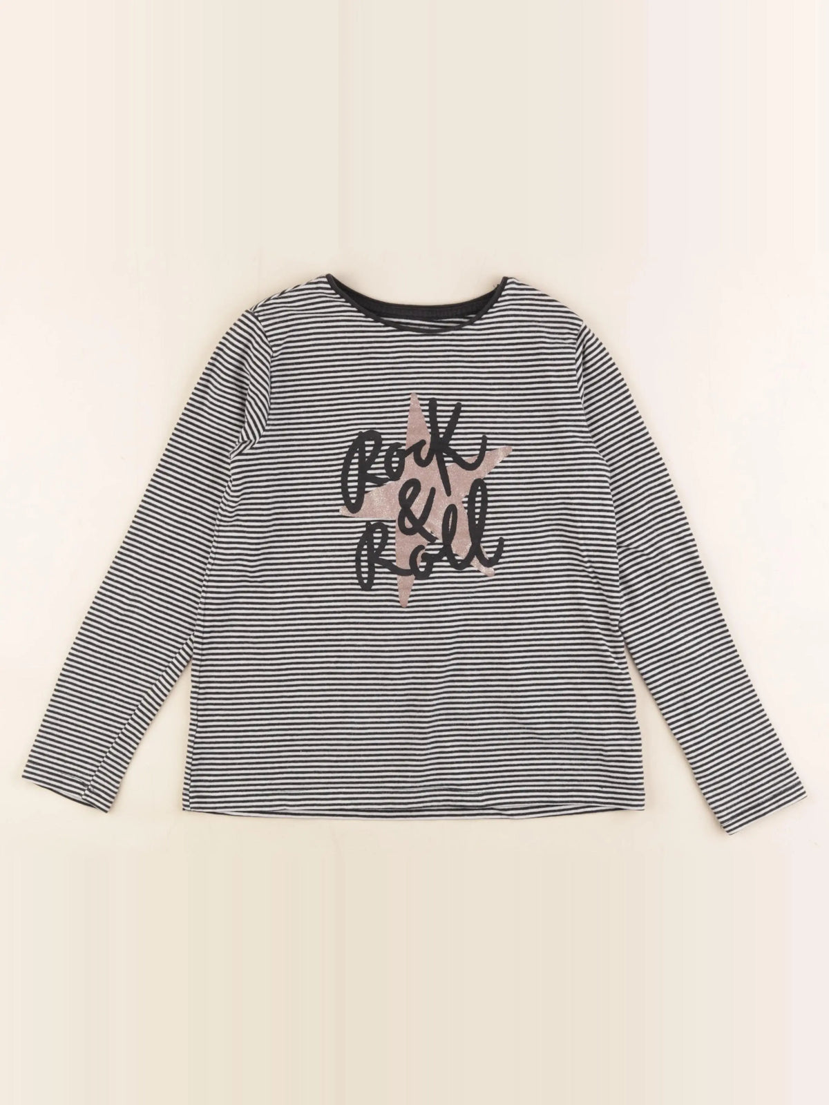 Vertbaudet - tee-shirt noir - 10 ans