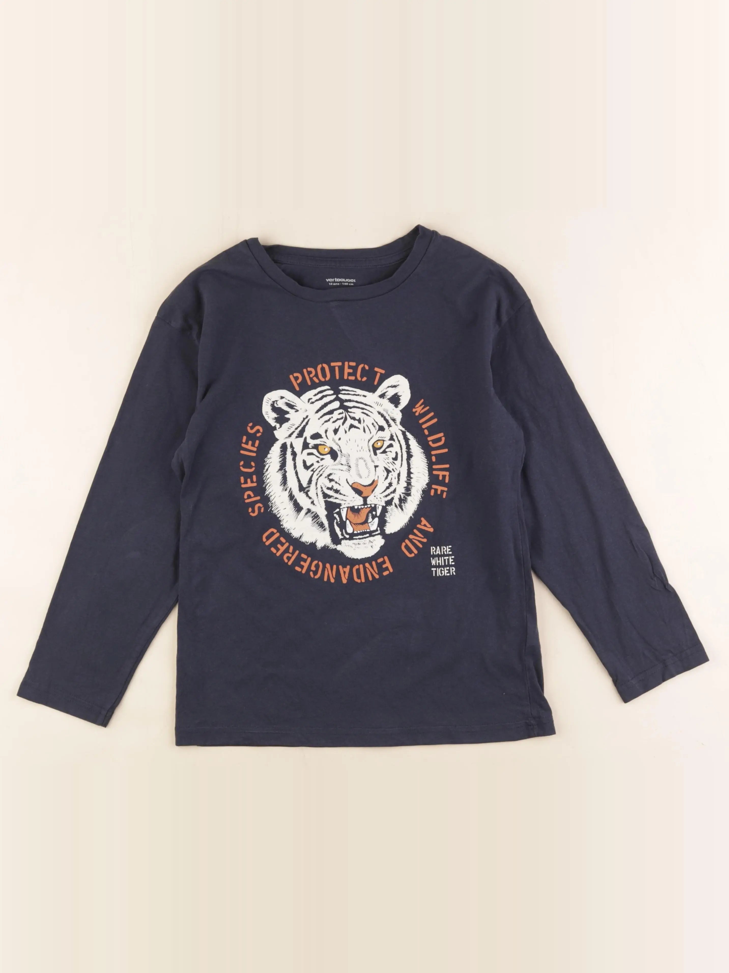Vertbaudet - tee-shirt bleu - 10 ans