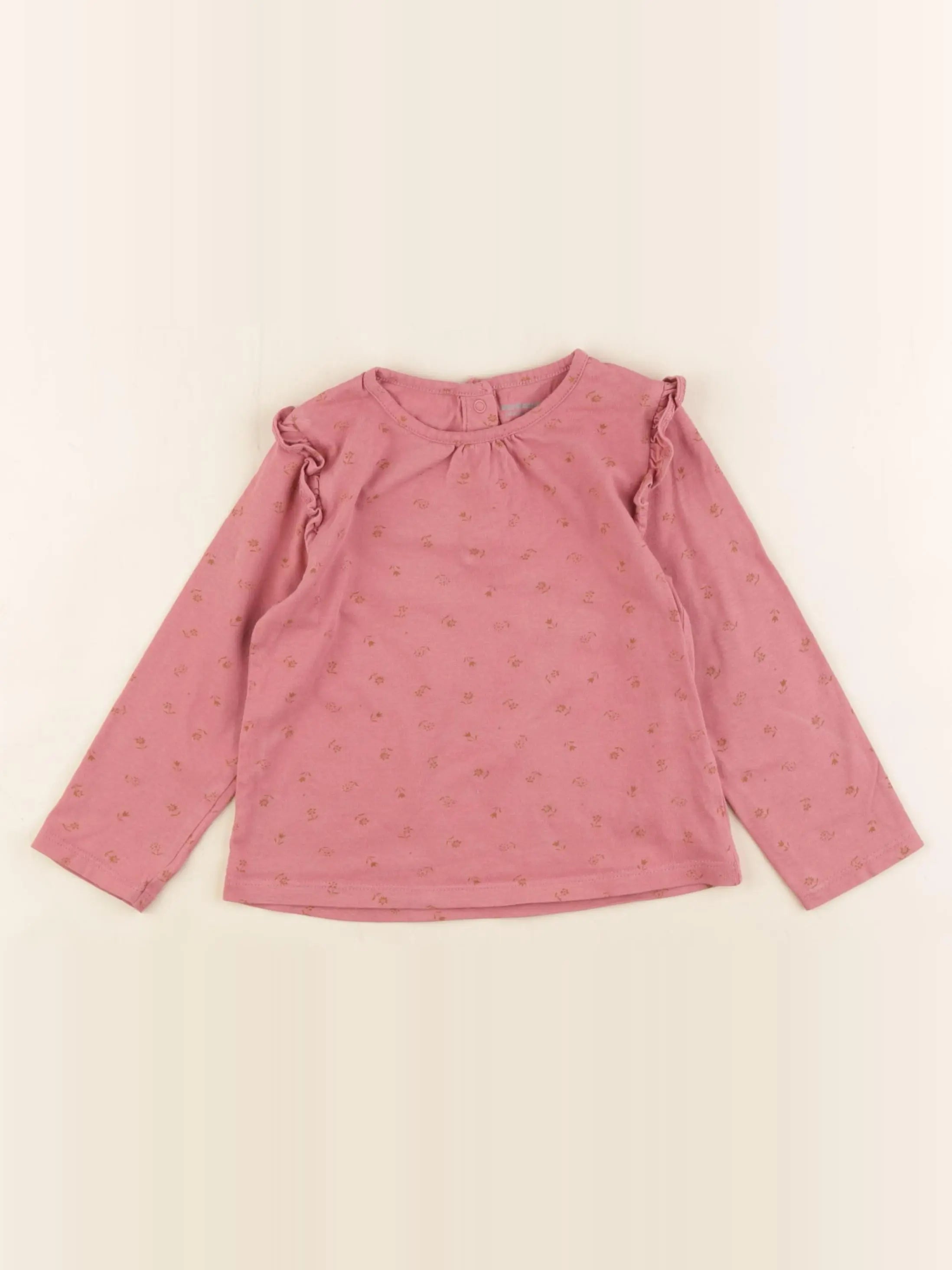 Vertbaudet - tee-shirt rose - 24 mois