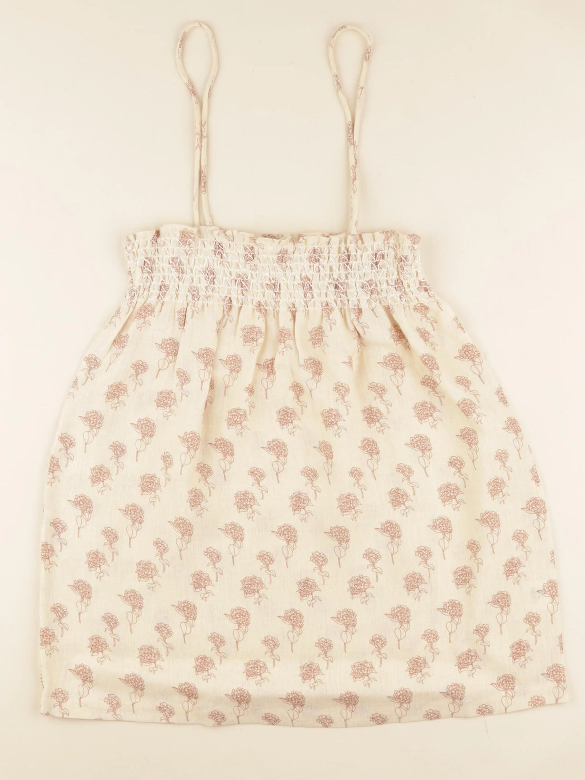 Robe OLIVIA beige à fleurs