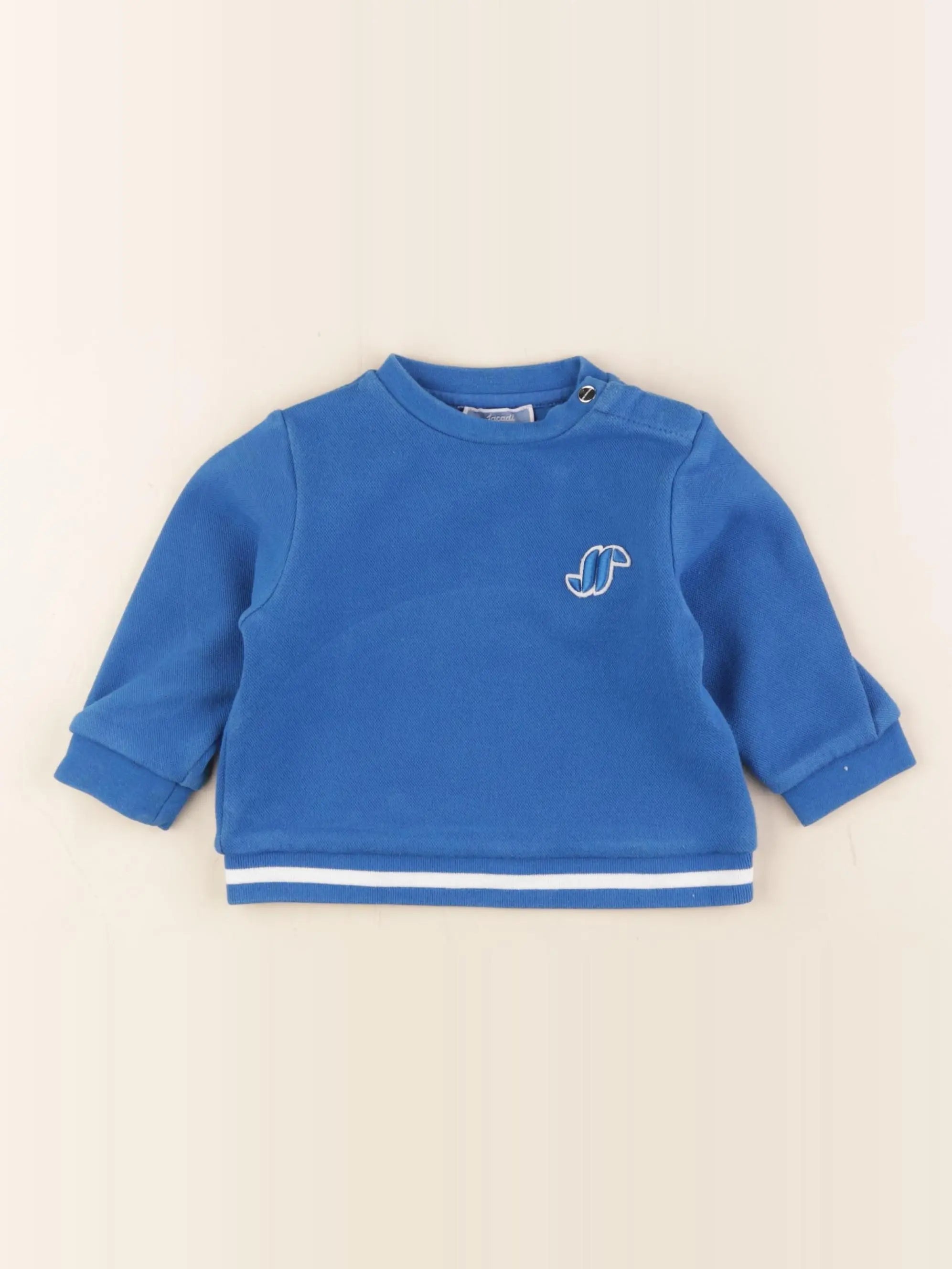 Jacadi - sweat bleu - 12 mois