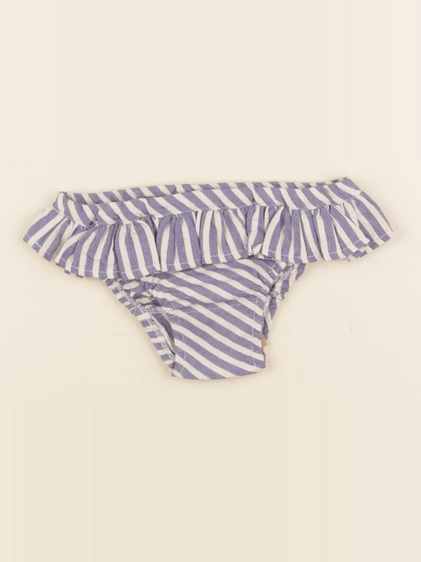 Maillot de bain coton JULIETTE rayé bleu