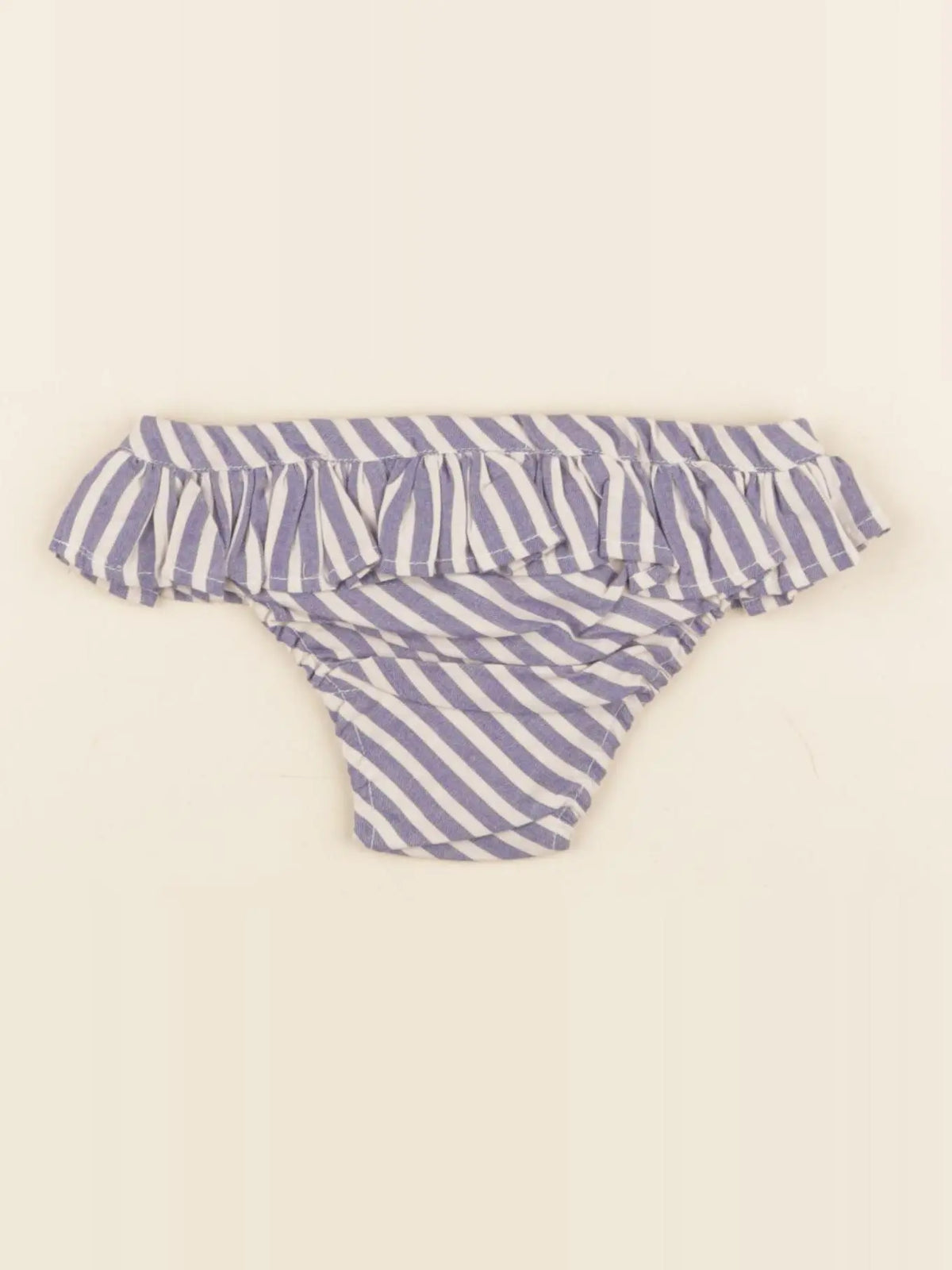 Maillot de bain coton JULIETTE rayé bleu