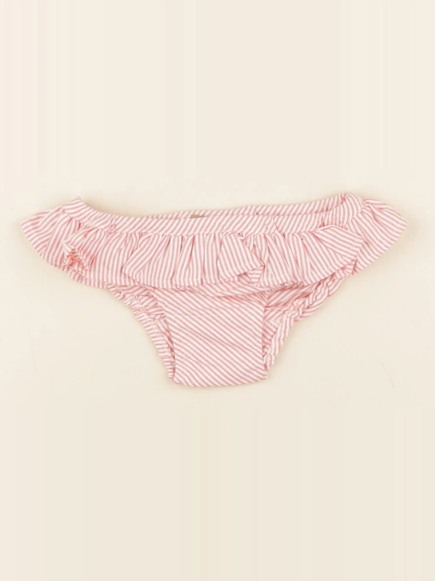 Maillot de bain coton JULIETTE rayé rose